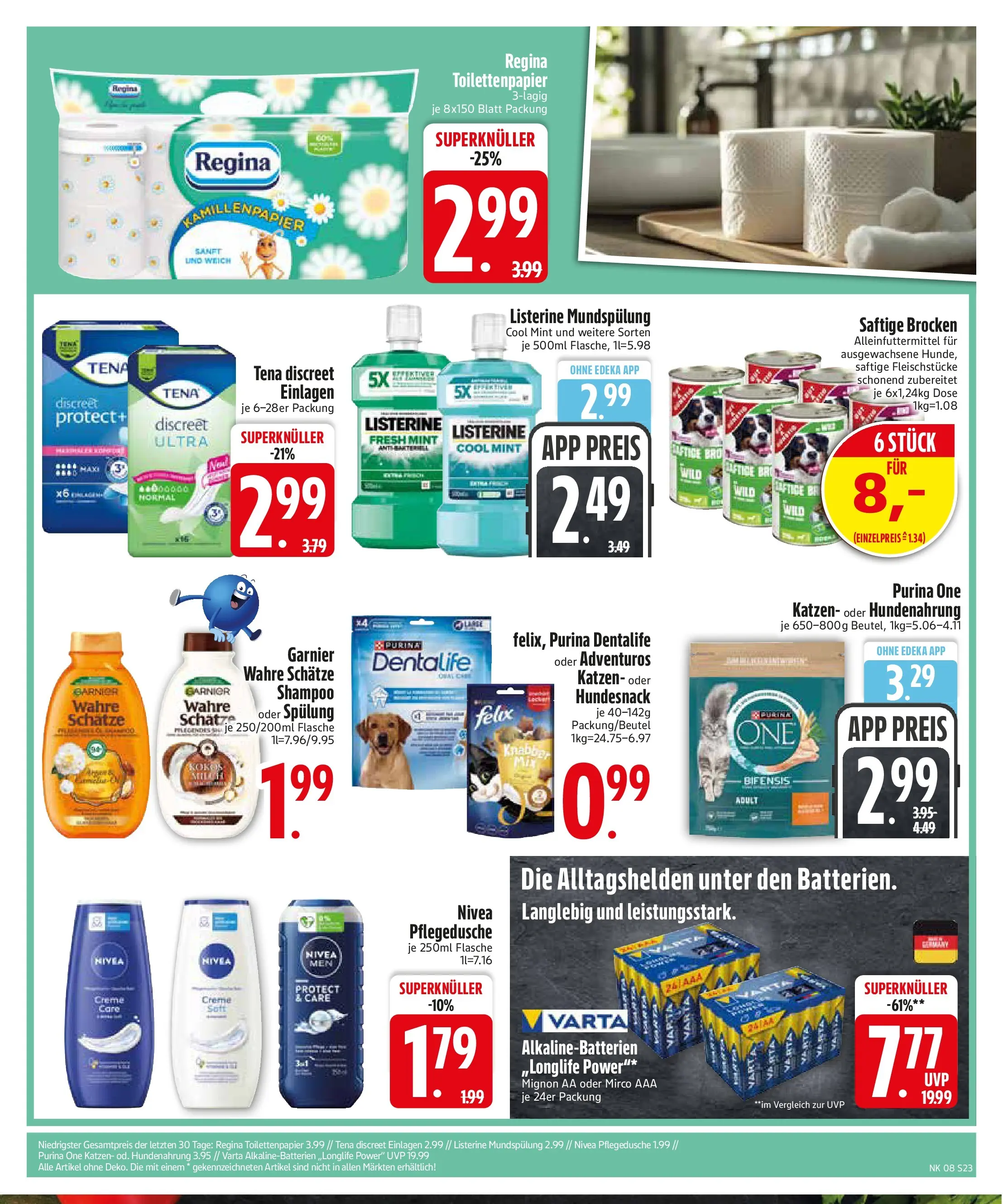 Edeka prospekt München	 (ab 16.02.2026) » Angebote Online | Seite: 23 | Produkte: Purina one, Creme, Listerine, Toilettenpapier