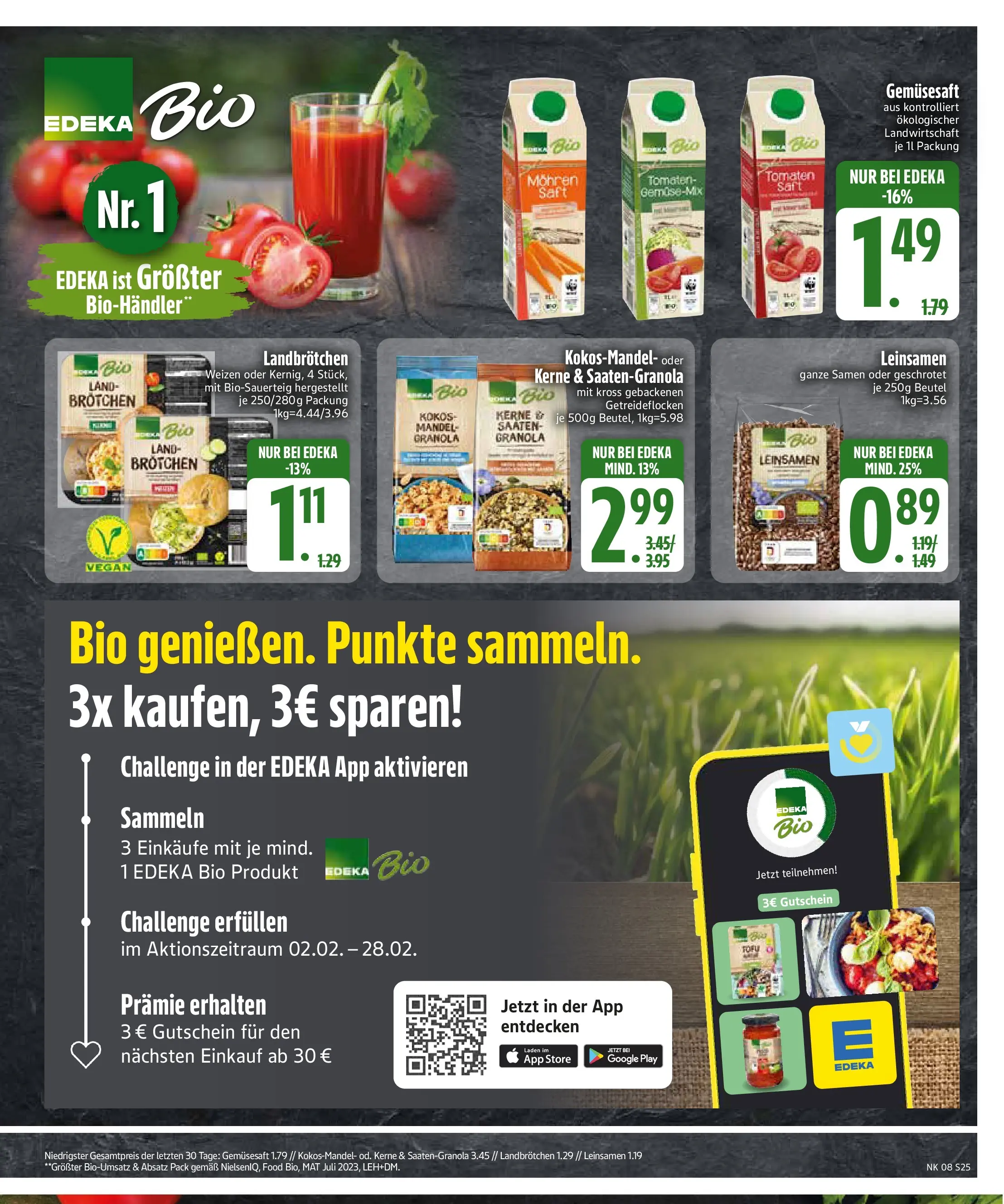 Edeka prospekt München	 (ab 16.02.2026) » Angebote Online | Seite: 25 | Produkte: Tomaten, Mohren, Saft