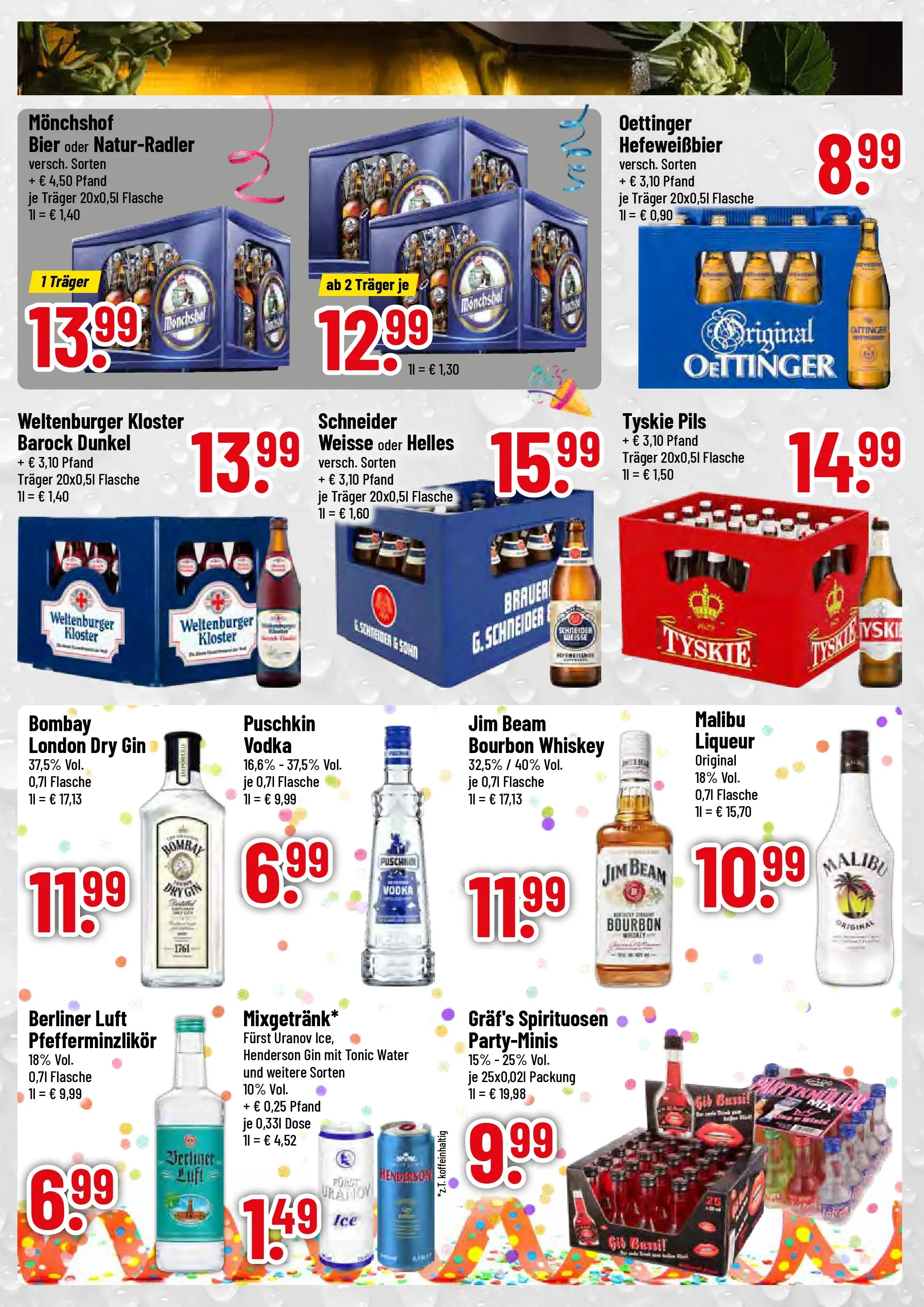 Trinkgut Prospekt Obertraubling (ab 16.02.2026) » Angebote online | Seite: 3 | Produkte: Jim beam, Tyskie, Bier, Oettinger