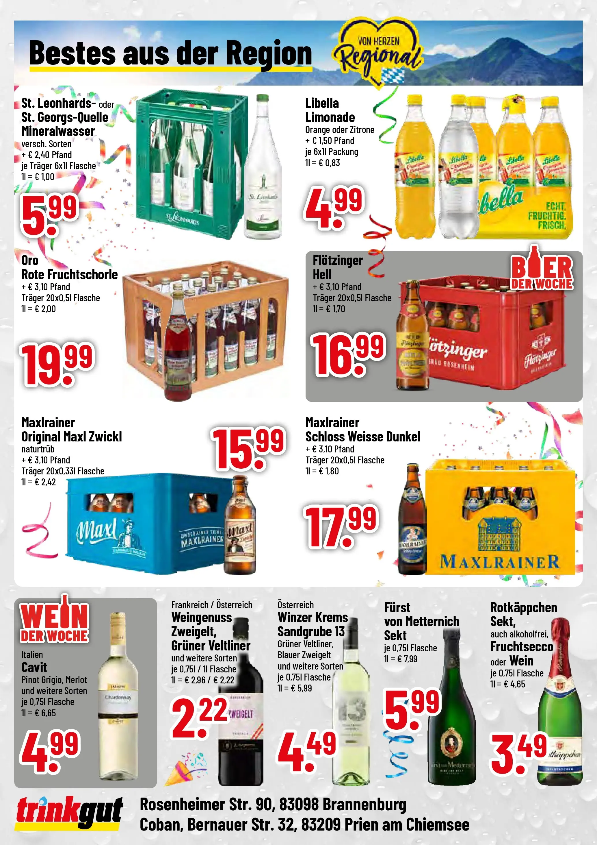 Trinkgut Prospekt Prien Am Chiemsee (ab 16.02.2026) » Angebote online | Seite: 4 | Produkte: Sekt, Fruchtsecco, Zitrone, Rotkäppchen