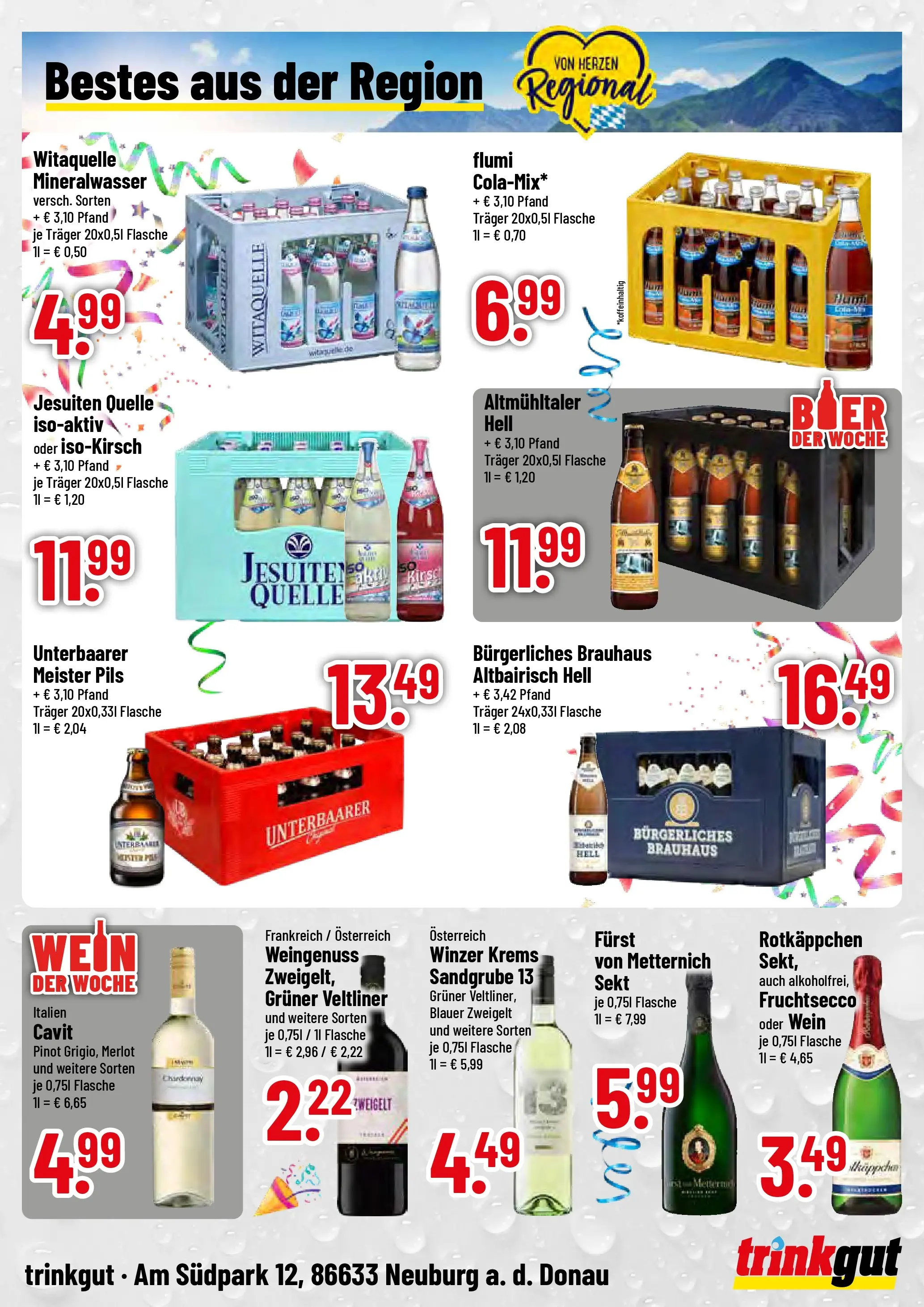 Trinkgut Prospekt Neuburg An Der Donau (ab 16.02.2026) » Angebote online | Seite: 4 | Produkte: Merlot, Pils, Fruchtsecco, Rotkäppchen