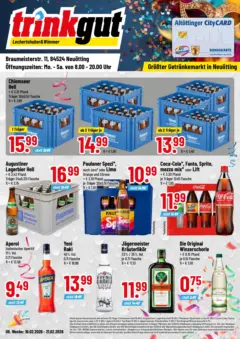 Trinkgut Prospekt Neuötting ab 16.02.2026 gültig Trinkgut Prospekt Neuötting ab 16.02.2026 gültig