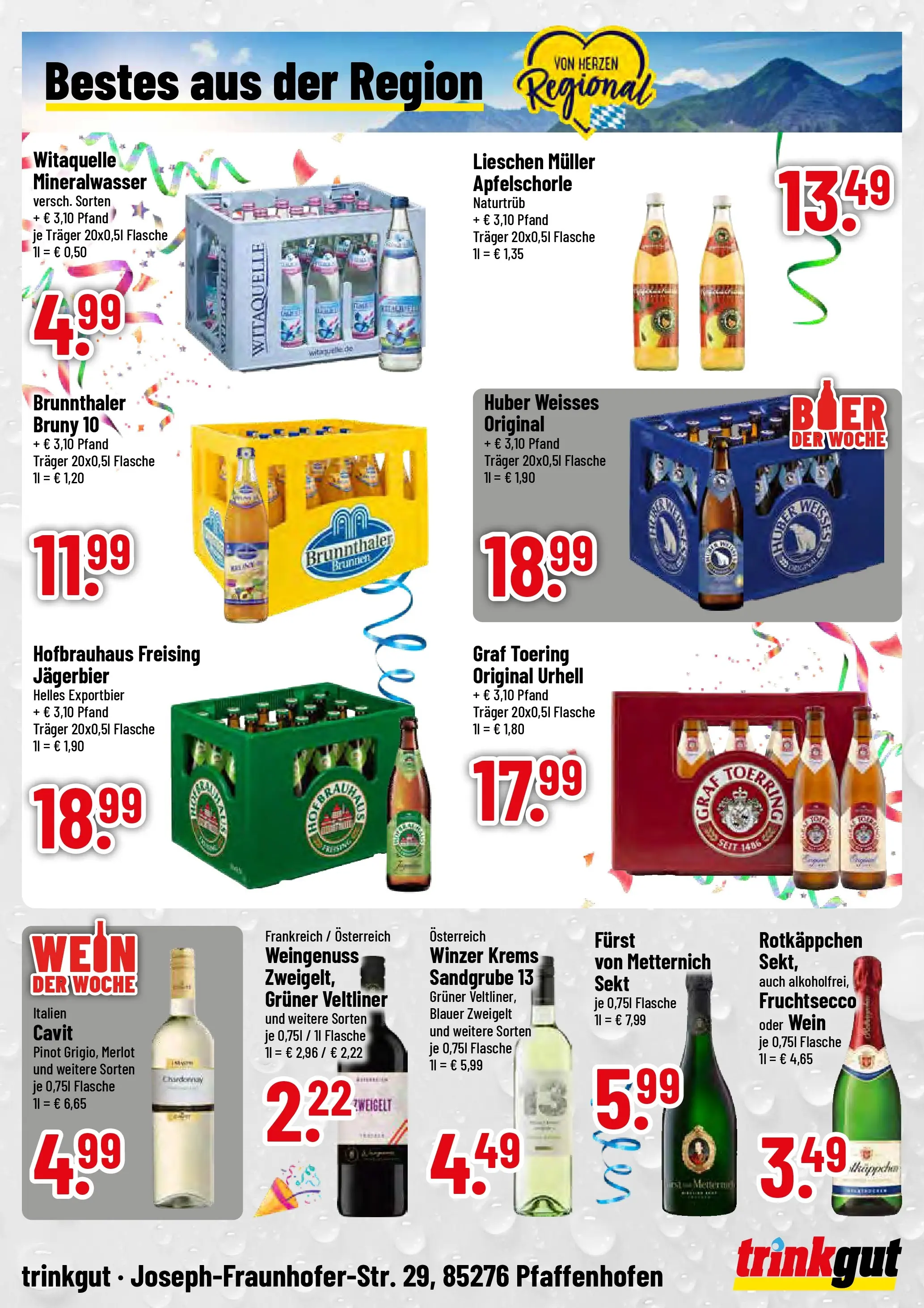 Trinkgut Prospekt Pfaffenhofen/Ilm (ab 16.02.2026) » Angebote online | Seite: 4 | Produkte: Sekt, Merlot, Fruchtsecco, Wein