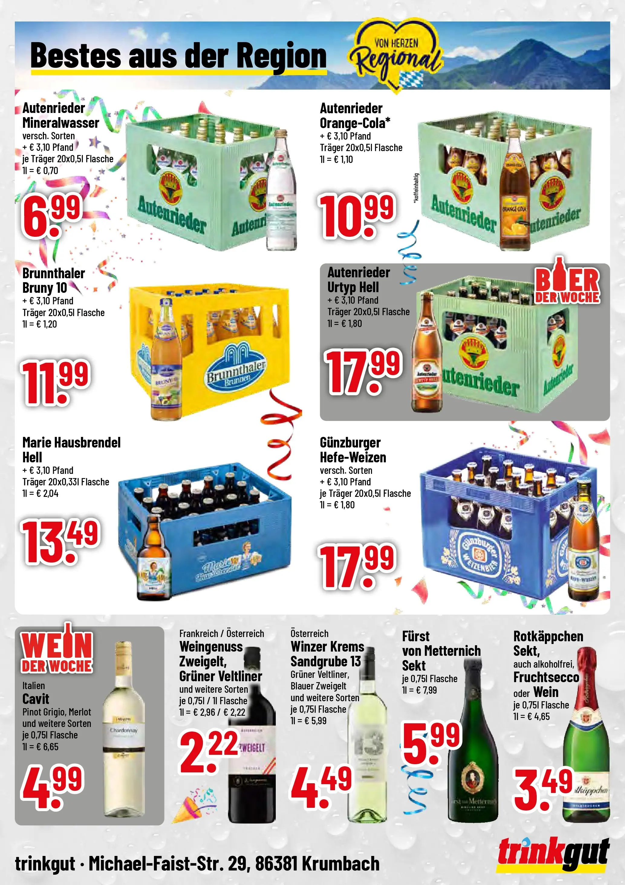 Trinkgut Prospekt Krumbach (ab 16.02.2026) » Angebote online | Seite: 4 | Produkte: Sekt, Mineralwasser, Rotkäppchen, Wein