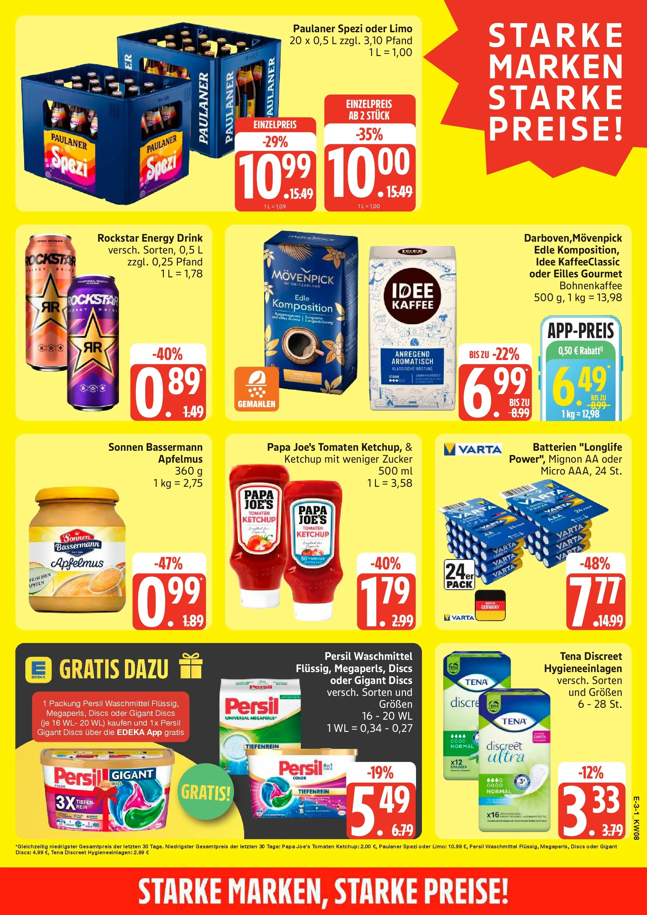Edeka prospekt Seevetal	 (ab 15.02.2026) » Angebote Online | Seite: 3 | Produkte: Rockstar energy, Rockstar, Waschmittel, Zucker