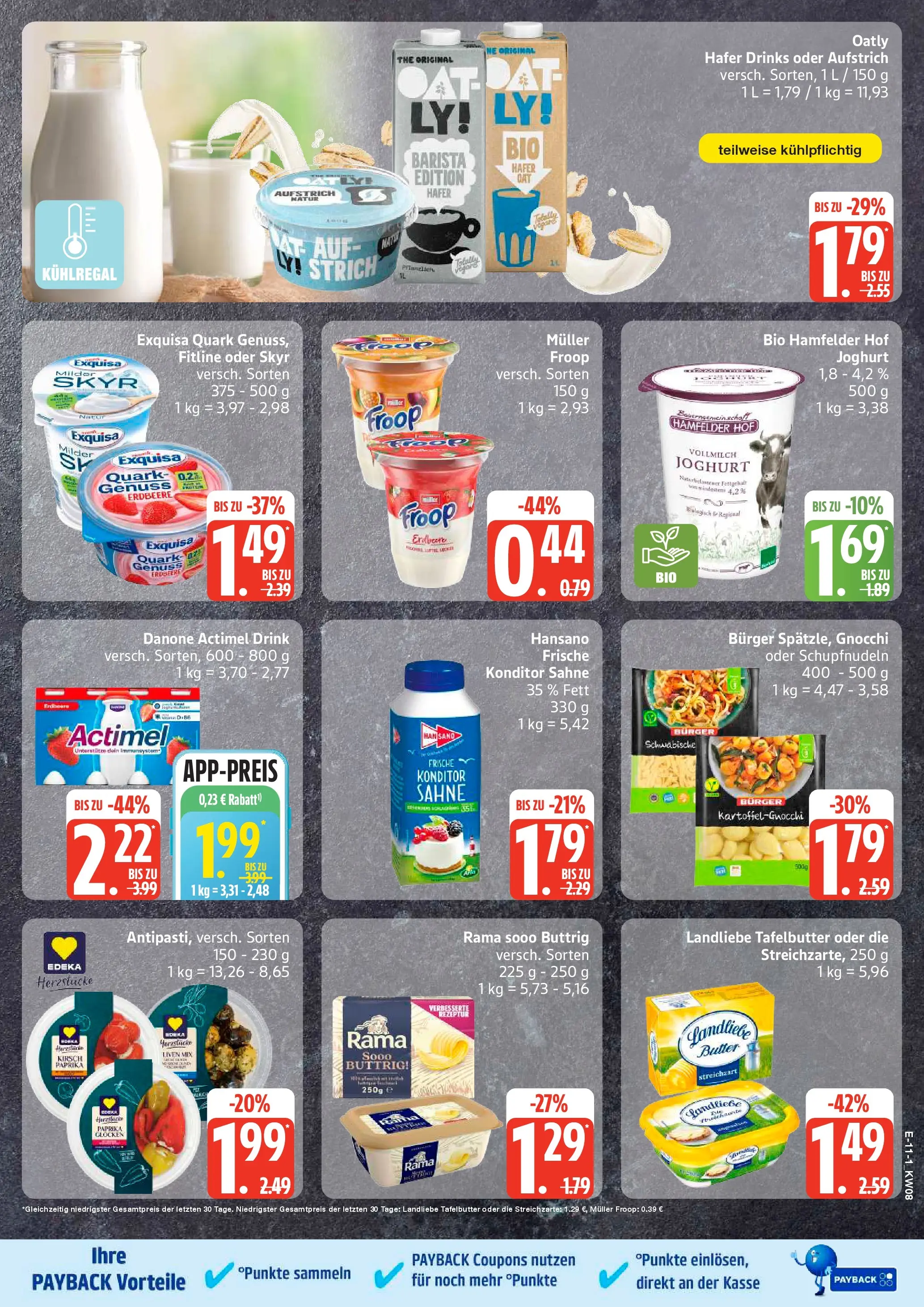 Edeka prospekt Seevetal	 (ab 15.02.2026) » Angebote Online | Seite: 11 | Produkte: Froop, Quark, Exquisa, Pasta