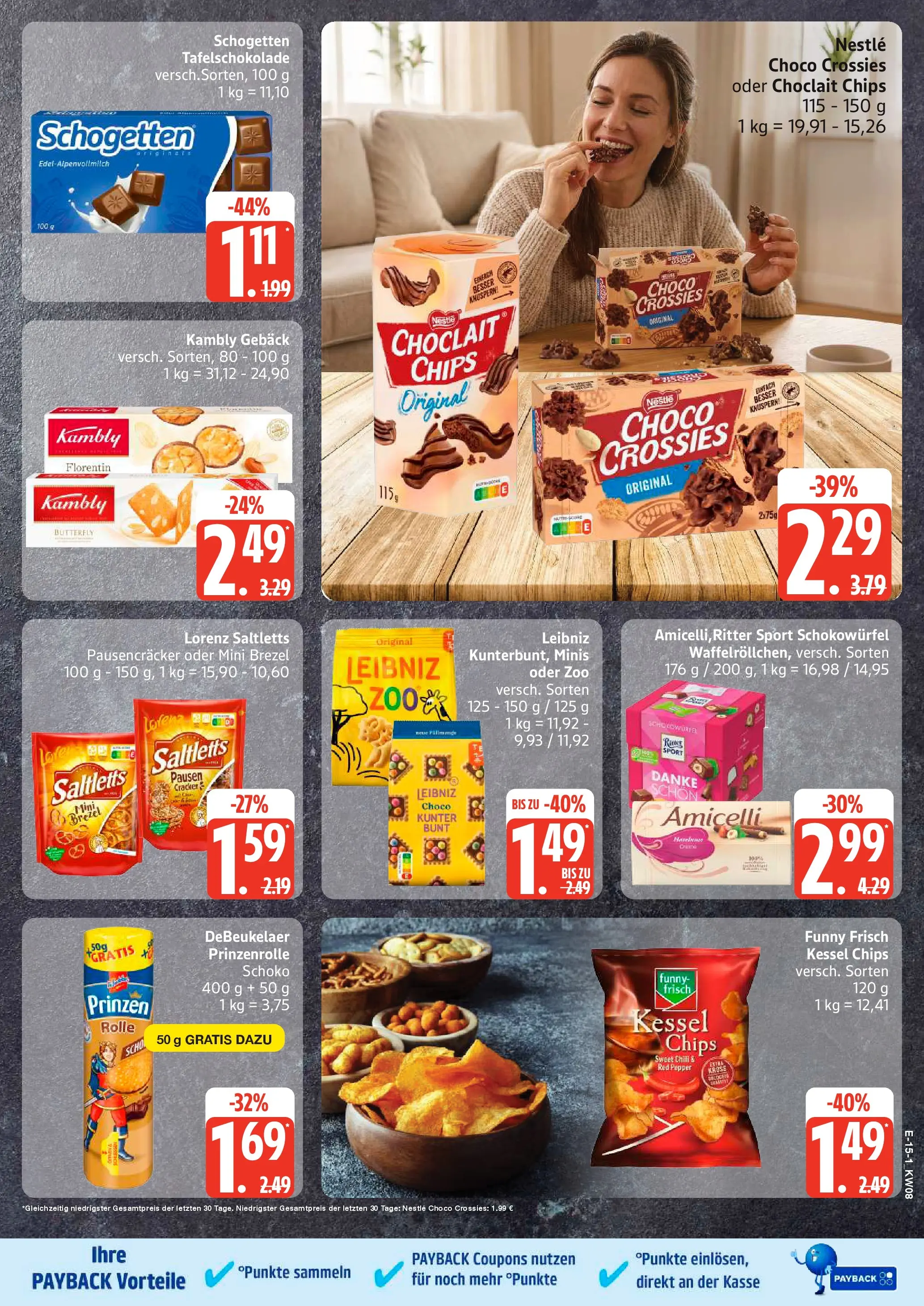 Edeka prospekt Seevetal	 (ab 15.02.2026) » Angebote Online | Seite: 15 | Produkte: Ritter sport, Funny frisch, Chili, Schogetten