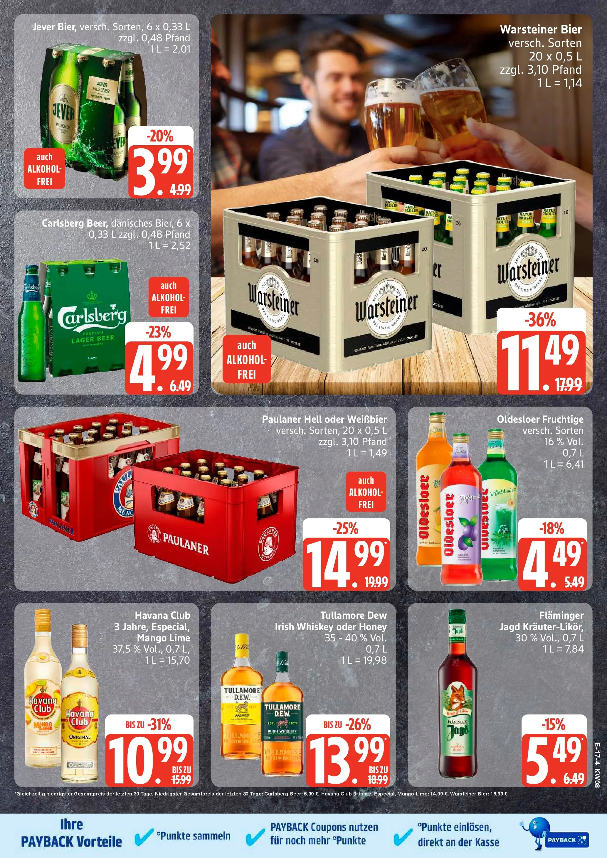 Edeka prospekt Rostock	 (ab 16.02.2026) » Angebote Online | Seite: 21 | Produkte: Carlsberg, Weißbier, Mango, Whiskey