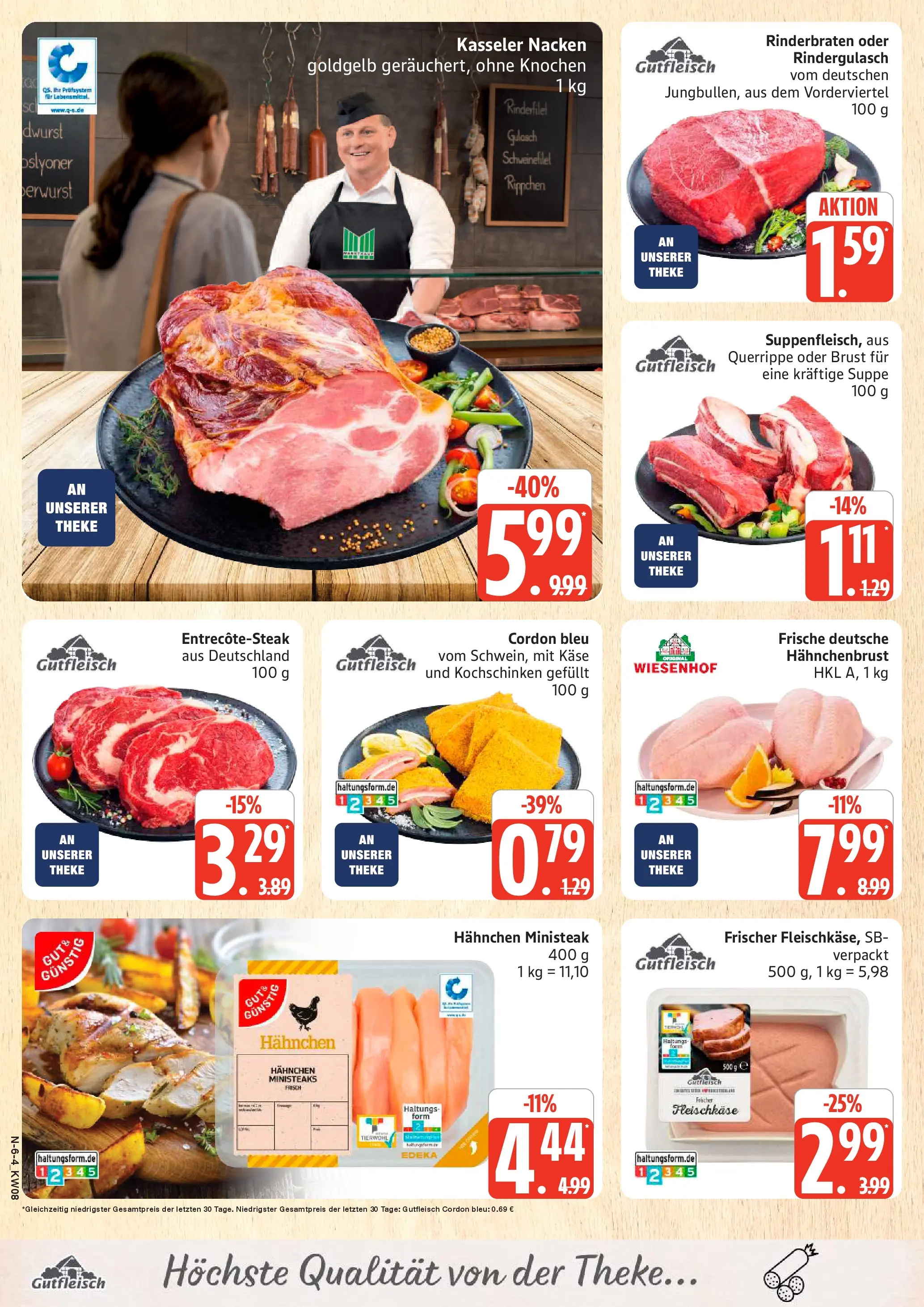 Edeka prospekt Rostock	 (ab 16.02.2026) » Angebote Online | Seite: 6 | Produkte: Rinderbraten, Hahnchen, Rinderfilet, Schweinefilet