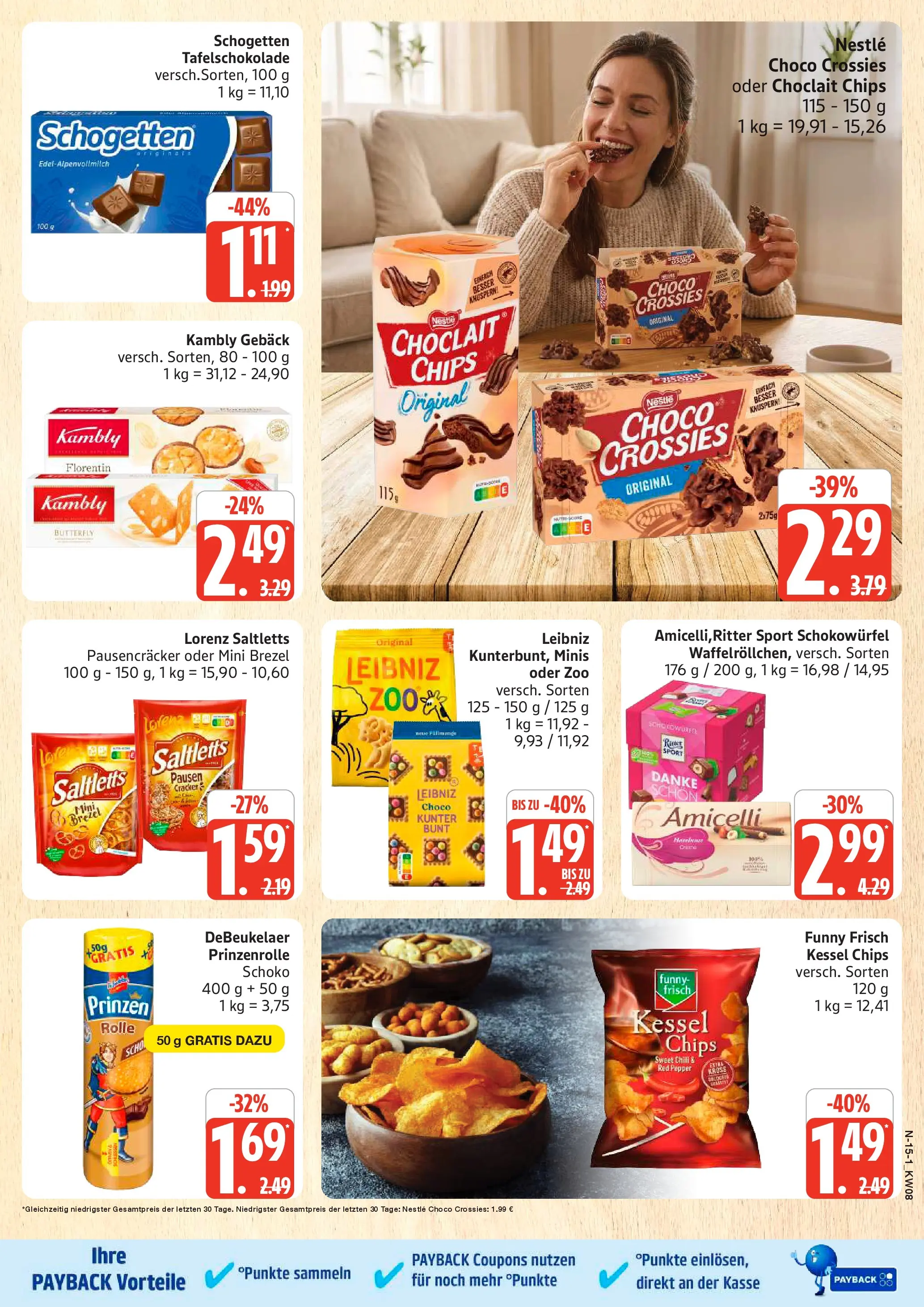 Edeka prospekt Rostock	 (ab 16.02.2026) » Angebote Online | Seite: 15 | Produkte: Ritter sport, Funny frisch, Chili, Schogetten