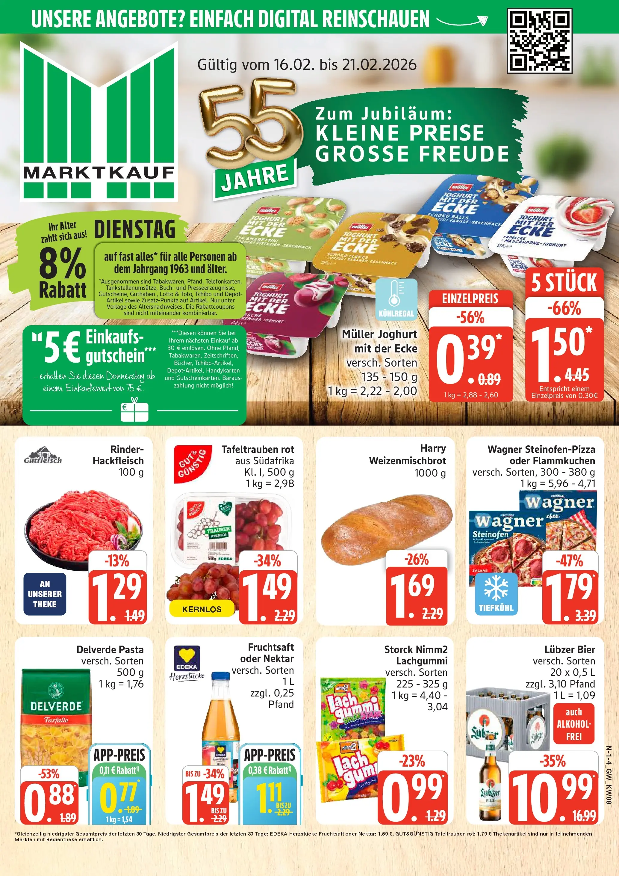 Edeka prospekt Neuenkirchen	 (ab 16.02.2026) » Angebote Online | Seite: 1 | Produkte: Joghurt, Theke, Pizza, Lubzer