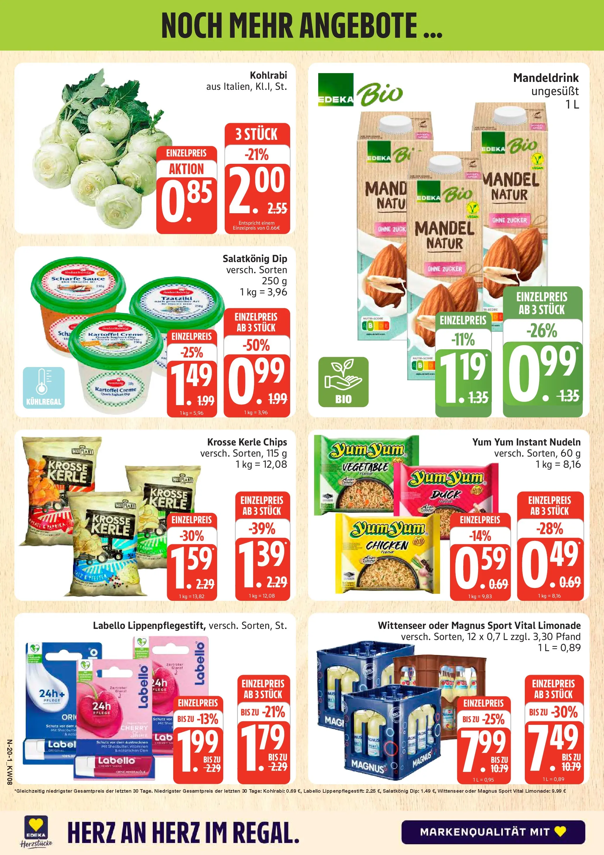 Edeka prospekt Cuxhaven	 (ab 16.02.2026) » Angebote Online | Seite: 20 | Produkte: Paprika, Zucker, Nudeln, Chips