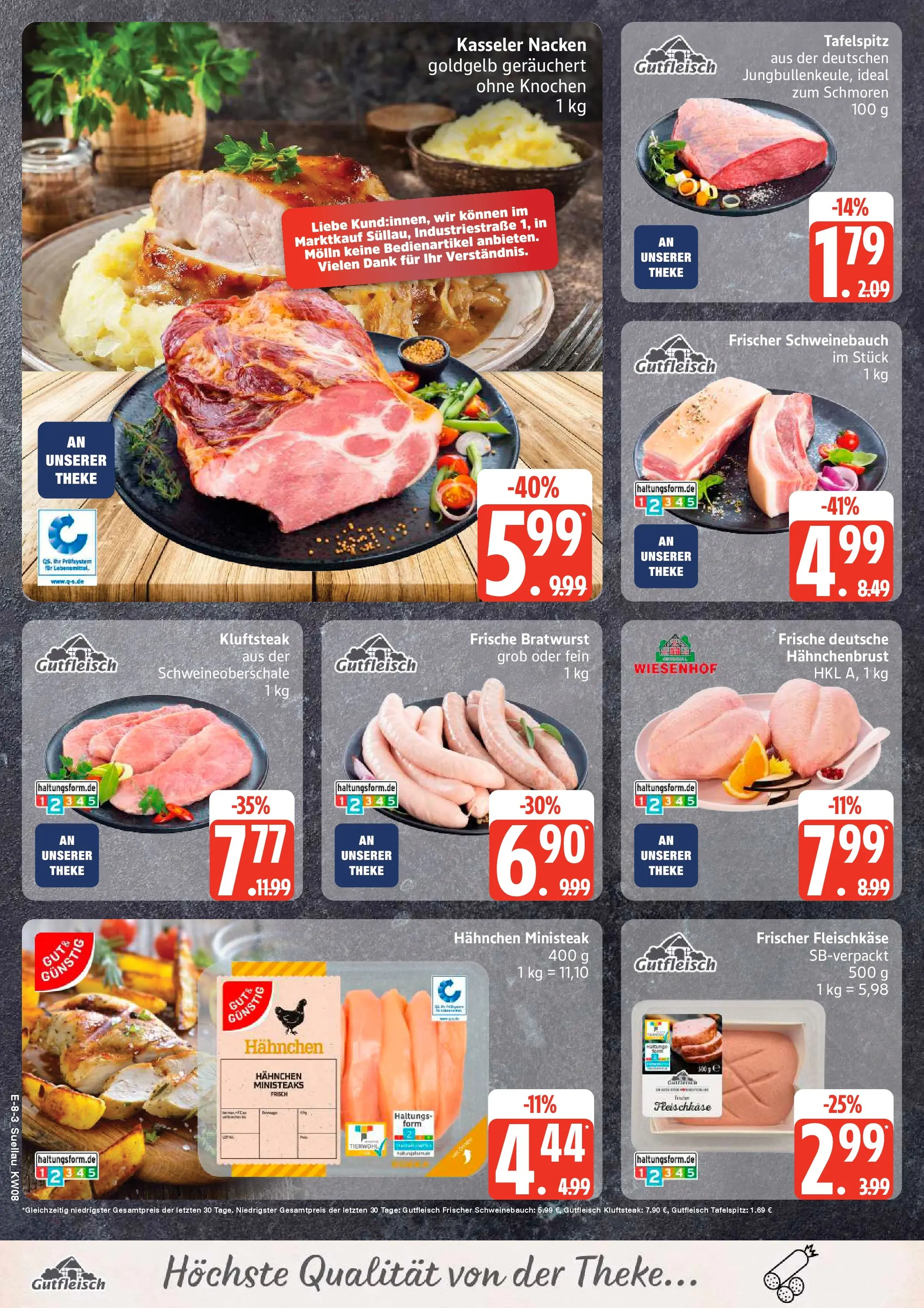 Marktkauf - Marktkauf: Wochenangebote (ab 15.02.2026) » Angebote online | Seite: 10 | Produkte: Tafelspitz, Schweinebauch, Bratwurst, Hahnchenbrust
