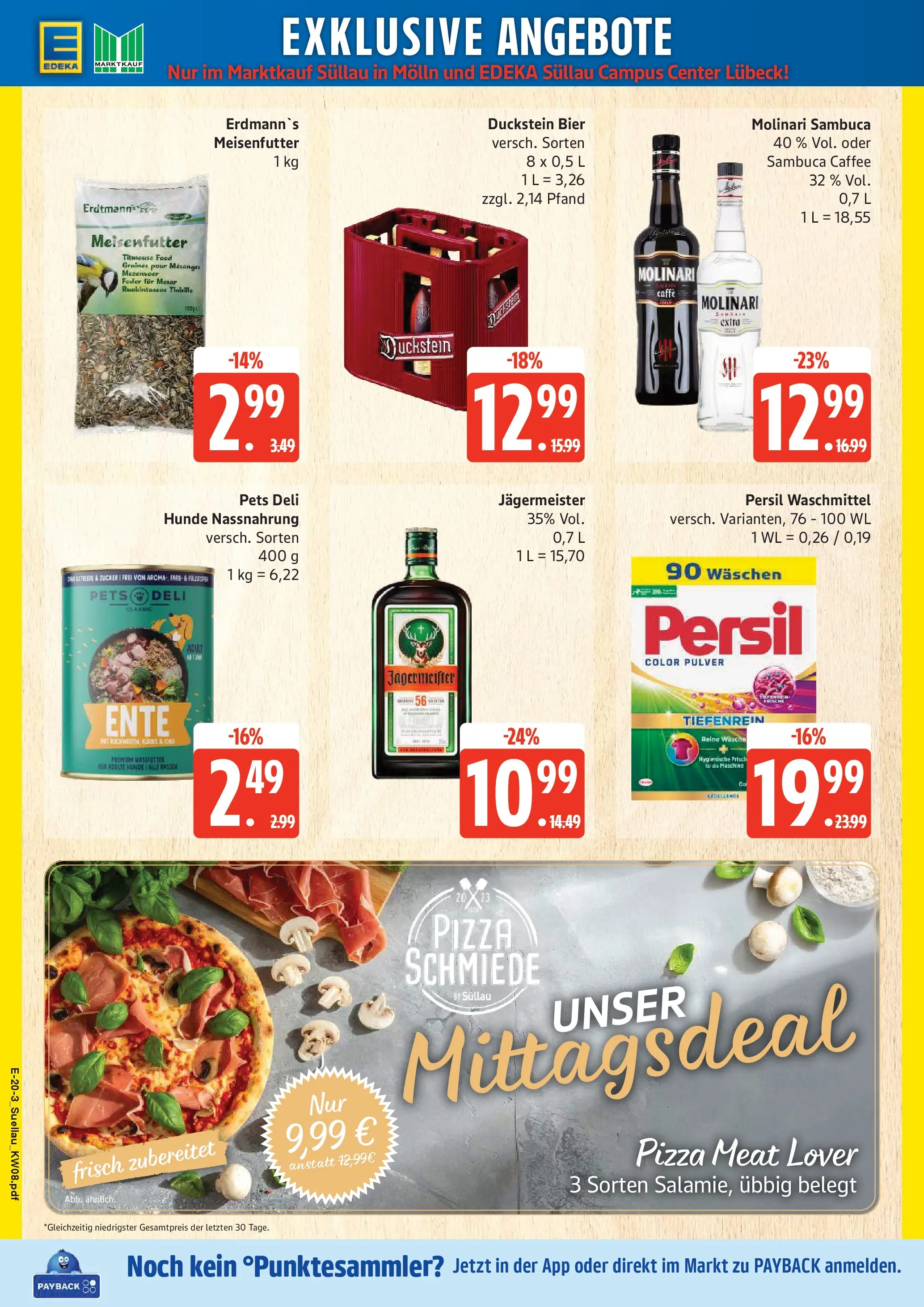 Marktkauf - Marktkauf: Wochenangebote (ab 15.02.2026) » Angebote online | Seite: 24 | Produkte: Sambuca, Waschmittel, Zucker, Persil