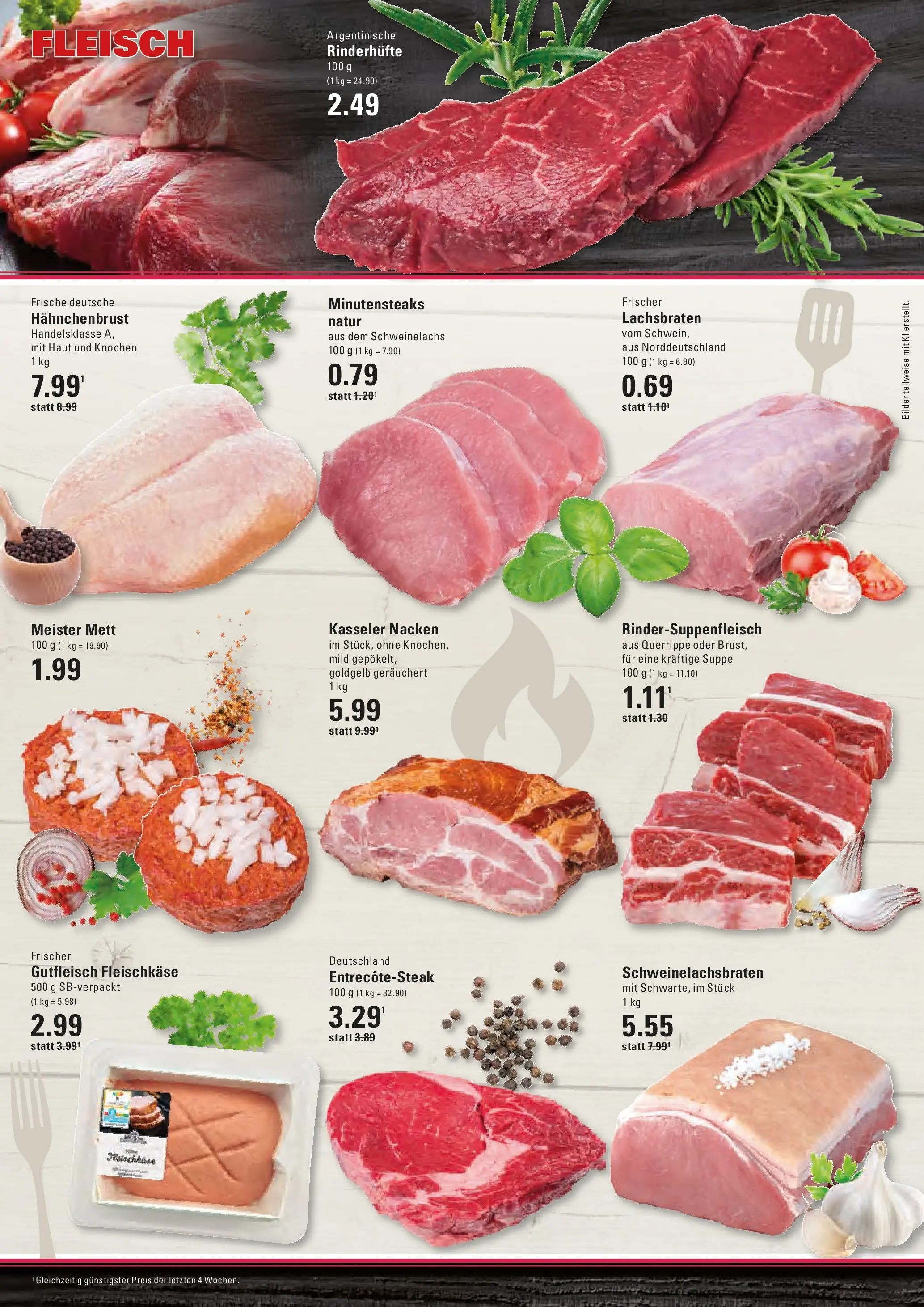 Edeka prospekt Stade	 (ab 16.02.2026) » Angebote Online | Seite: 4 | Produkte: Entrecote, Bilder, Fleisch, Hahnchenbrust
