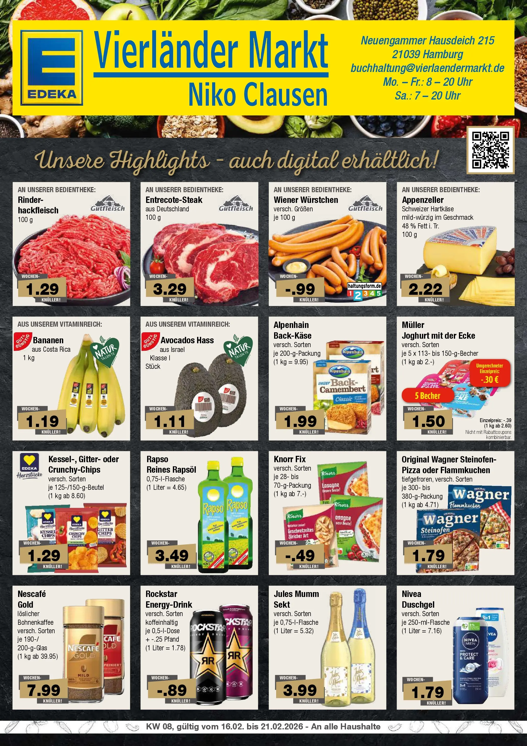 Edeka prospekt Hamburg	 (ab 15.02.2026) » Angebote Online | Seite: 1