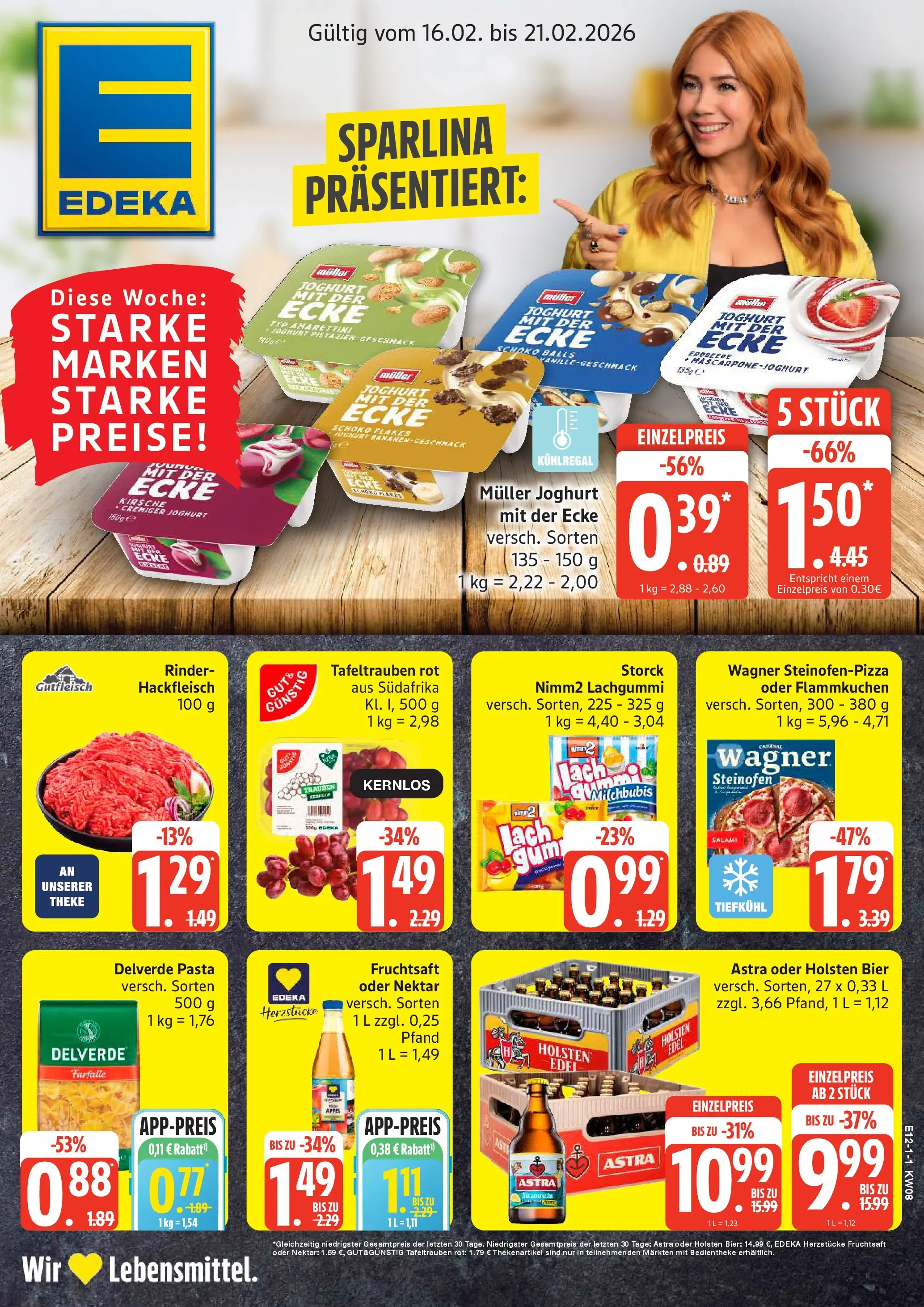 Edeka prospekt Hamburg	 (ab 15.02.2026) » Angebote Online | Seite: 1 | Produkte: Bier, Holsten edel, Astra, Pistazien