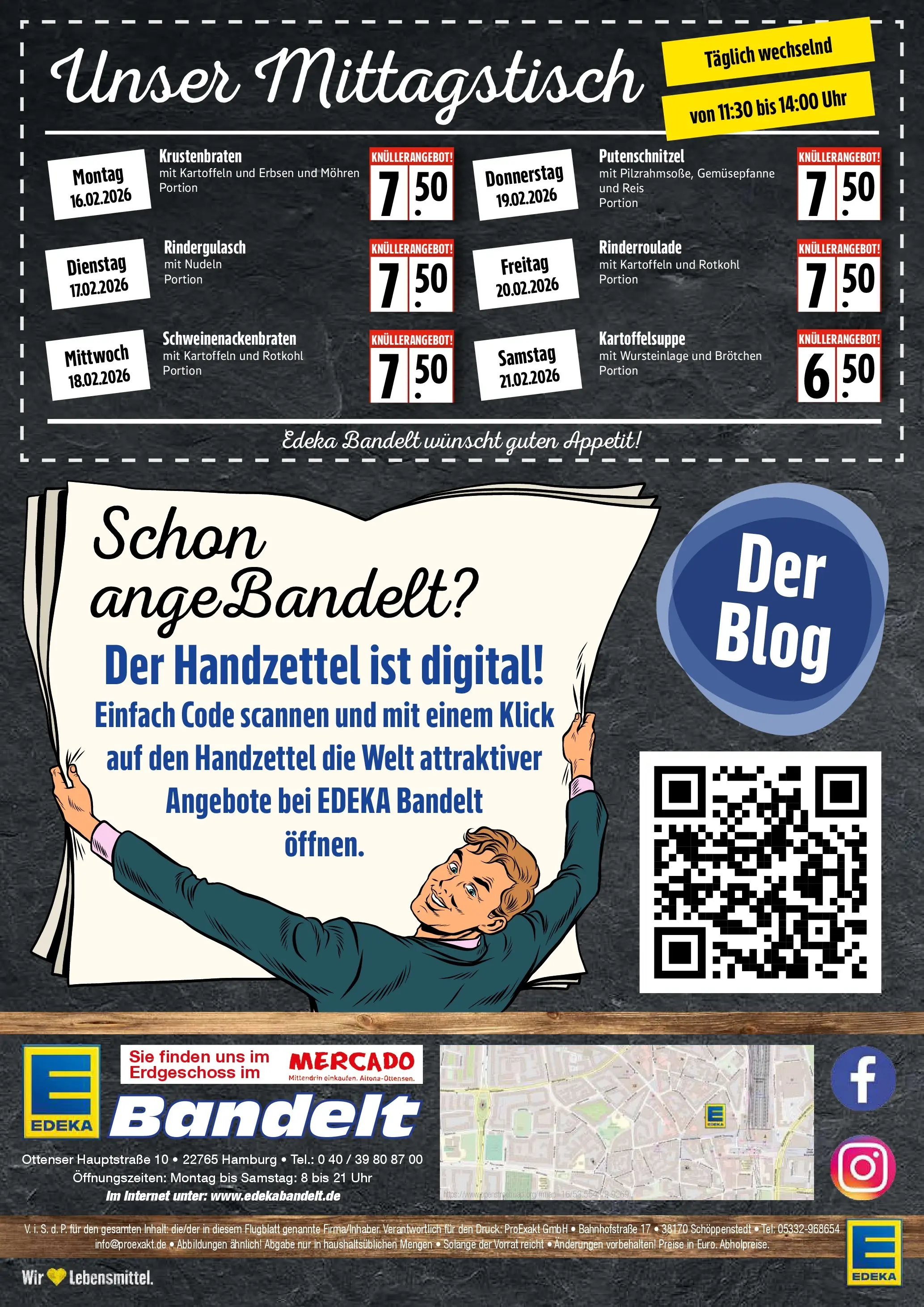 Edeka prospekt Hamburg	 (ab 16.02.2026) » Angebote Online | Seite: 8 | Produkte: Krustenbraten, Kartoffeln, Reis, Nudeln