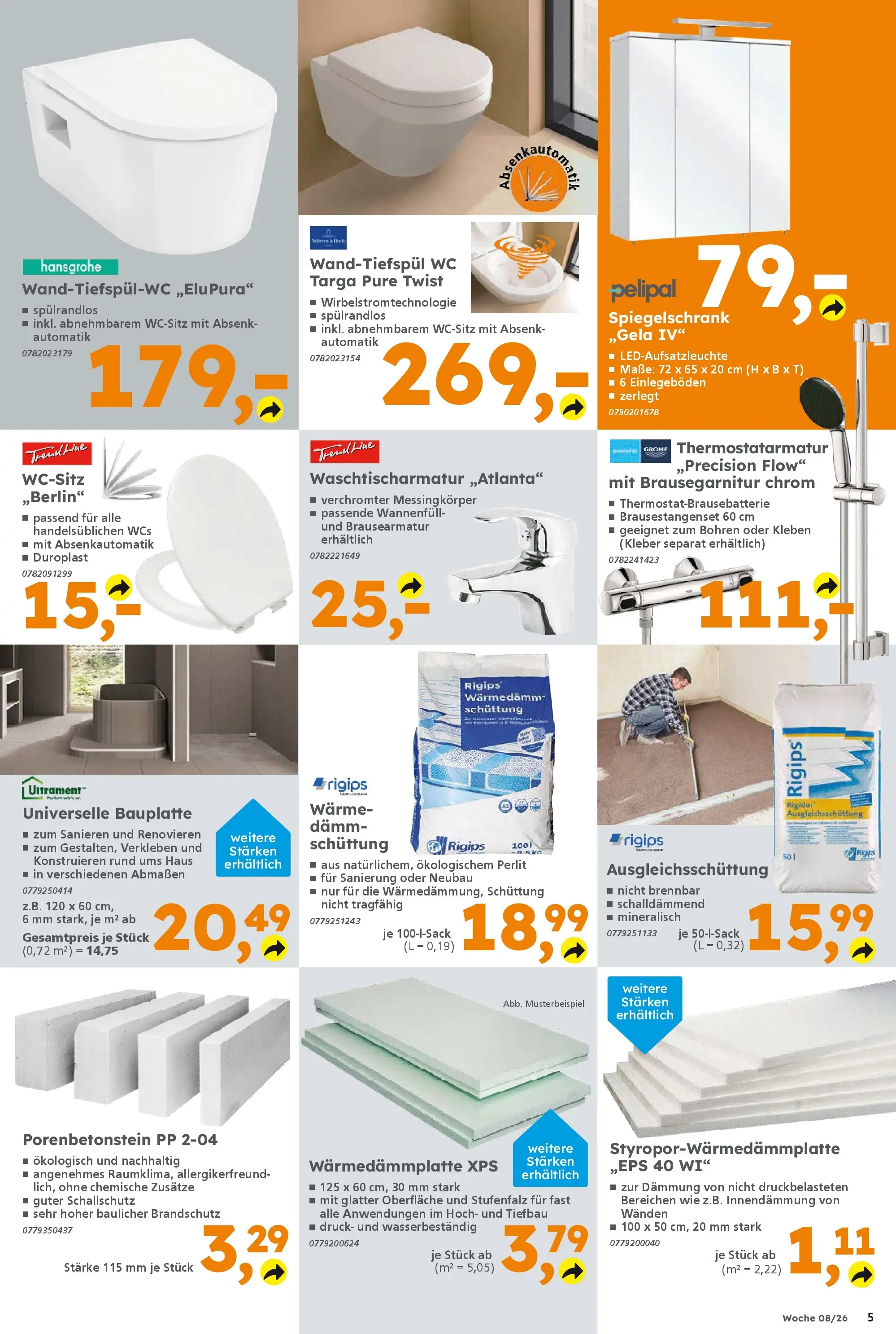 Globus Baumarkt prospekt Forchheim	 (ab 16.02.2026) zum Blättern | Seite: 5 | Produkte: Spiegelschrank