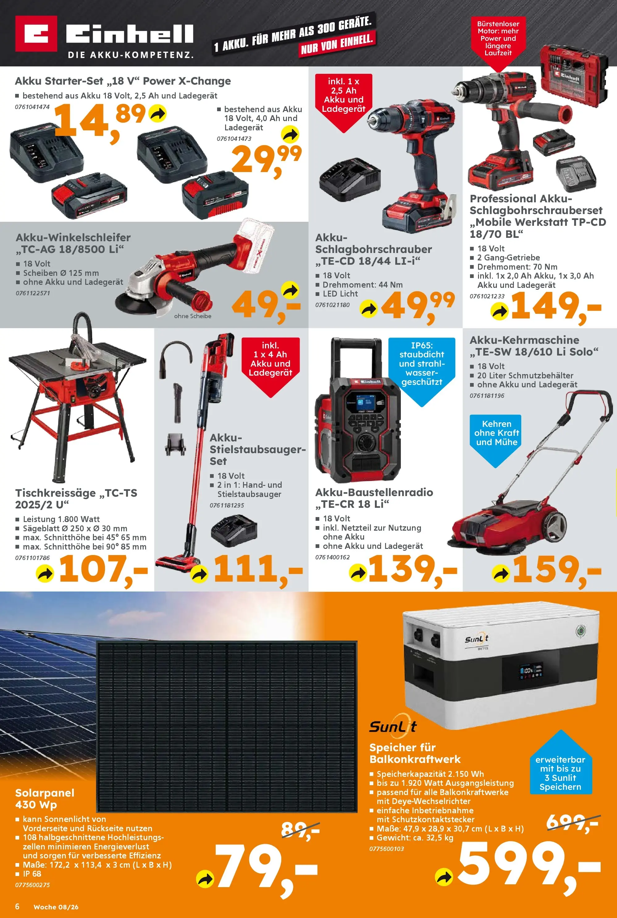 Globus Baumarkt prospekt Forchheim	 (ab 16.02.2026) zum Blättern | Seite: 6 | Produkte: Gewicht, Wasser, Netzteil, Ladegerät