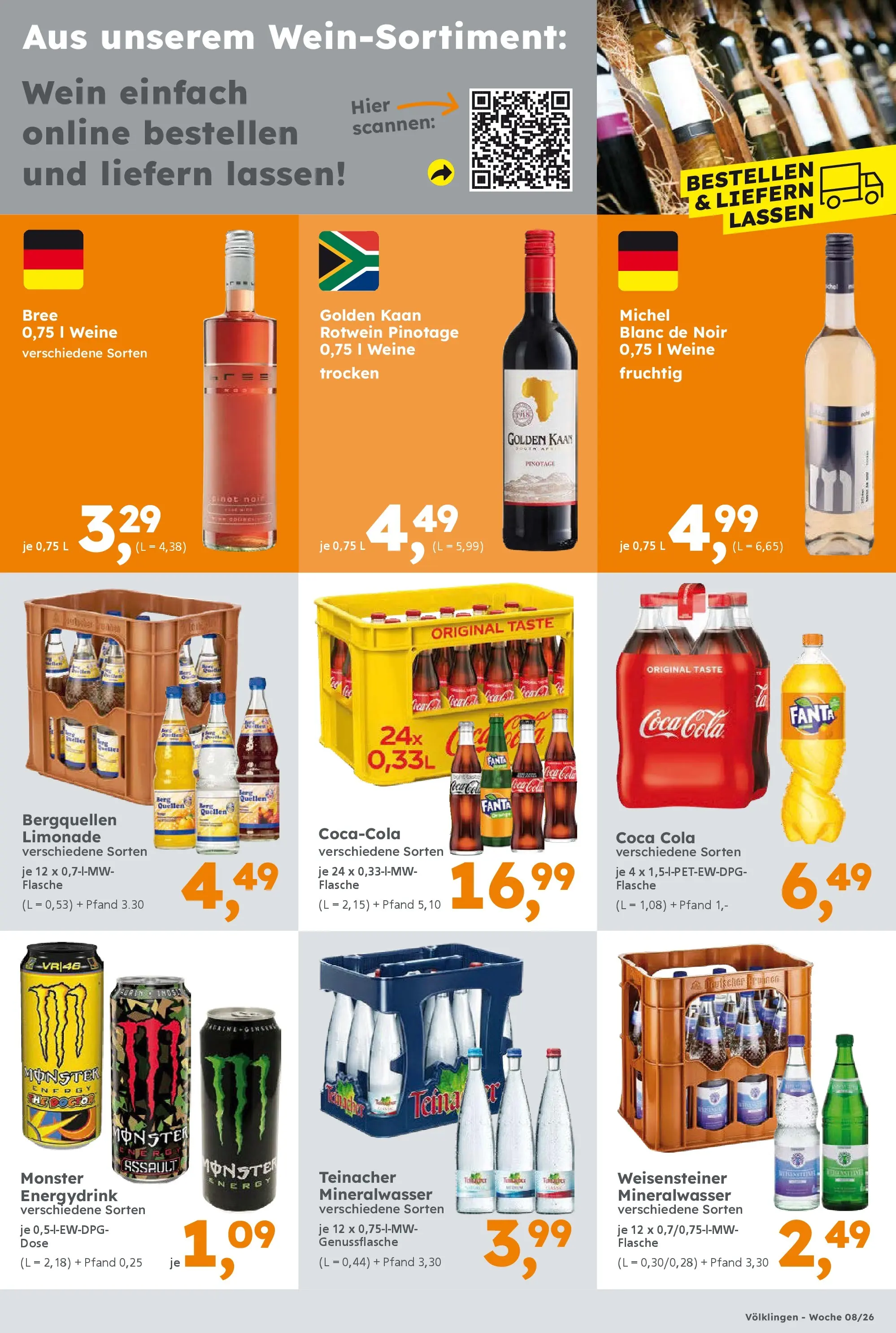 Globus Baumarkt prospekt Heusweiler	 (ab 16.02.2026) zum Blättern | Seite: 9 | Produkte: Fanta, Energy, Monster, Wein