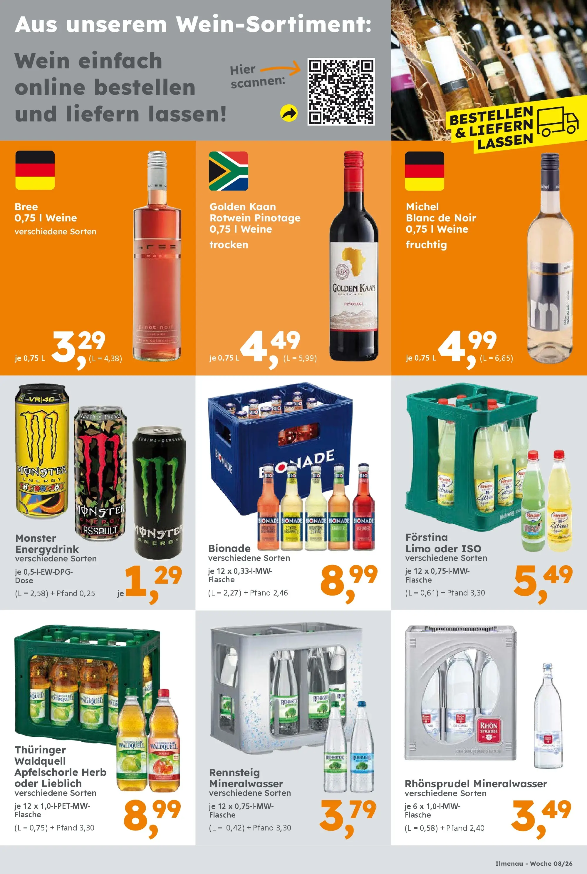Globus Baumarkt prospekt Ilmenau	 (ab 16.02.2026) zum Blättern | Seite: 9 | Produkte: Energy, Rotwein, Monster, Rhonsprudel