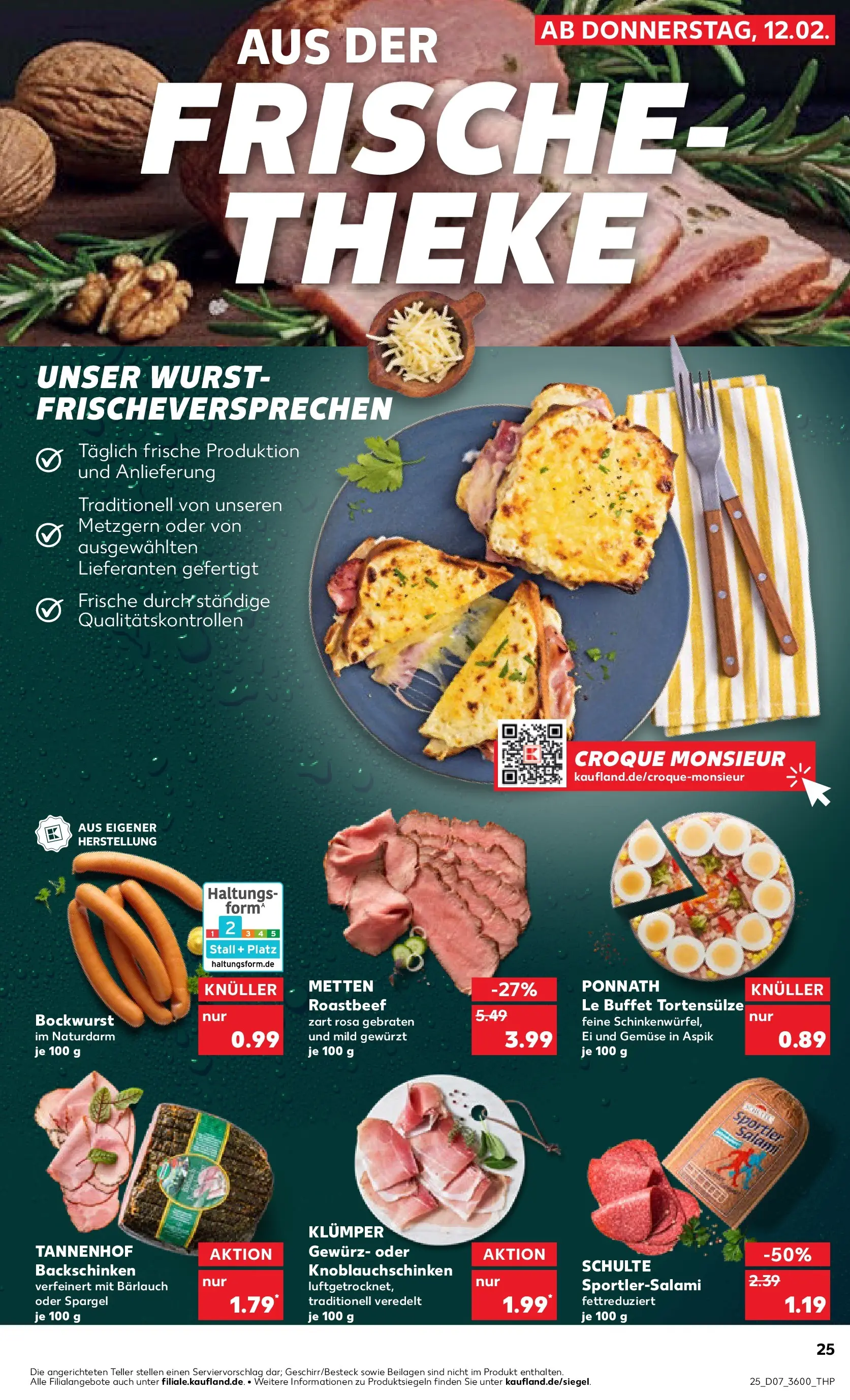 Prospekt Kaufland ab 16.02.2026 » Angebote Online zum Blättern | Seite: 25 | Produkte: Spargel, Gemüse, Wurst, Salami