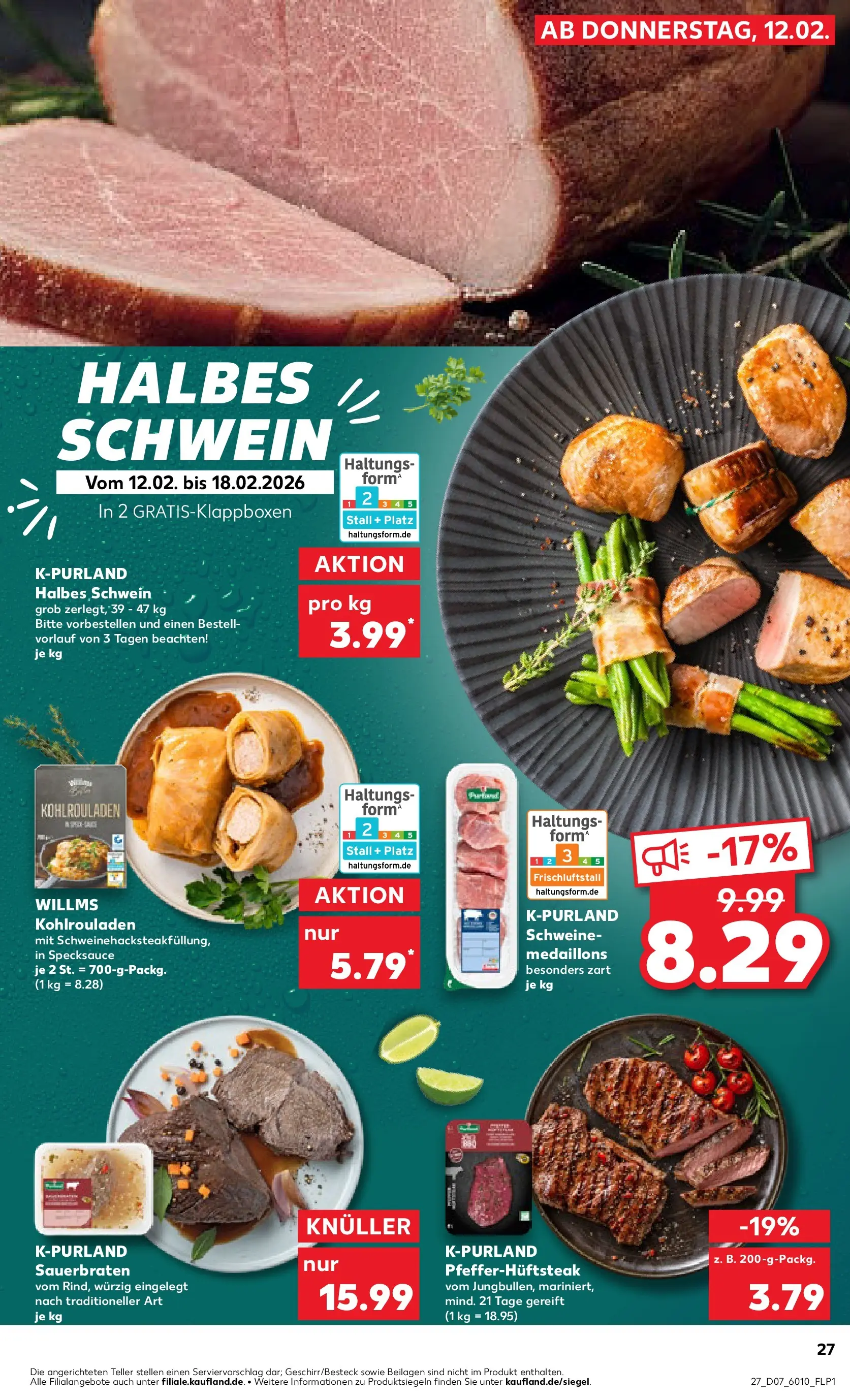 Prospekt Kaufland ab 16.02.2026 » Angebote Online zum Blättern | Seite: 27 | Produkte: Steak