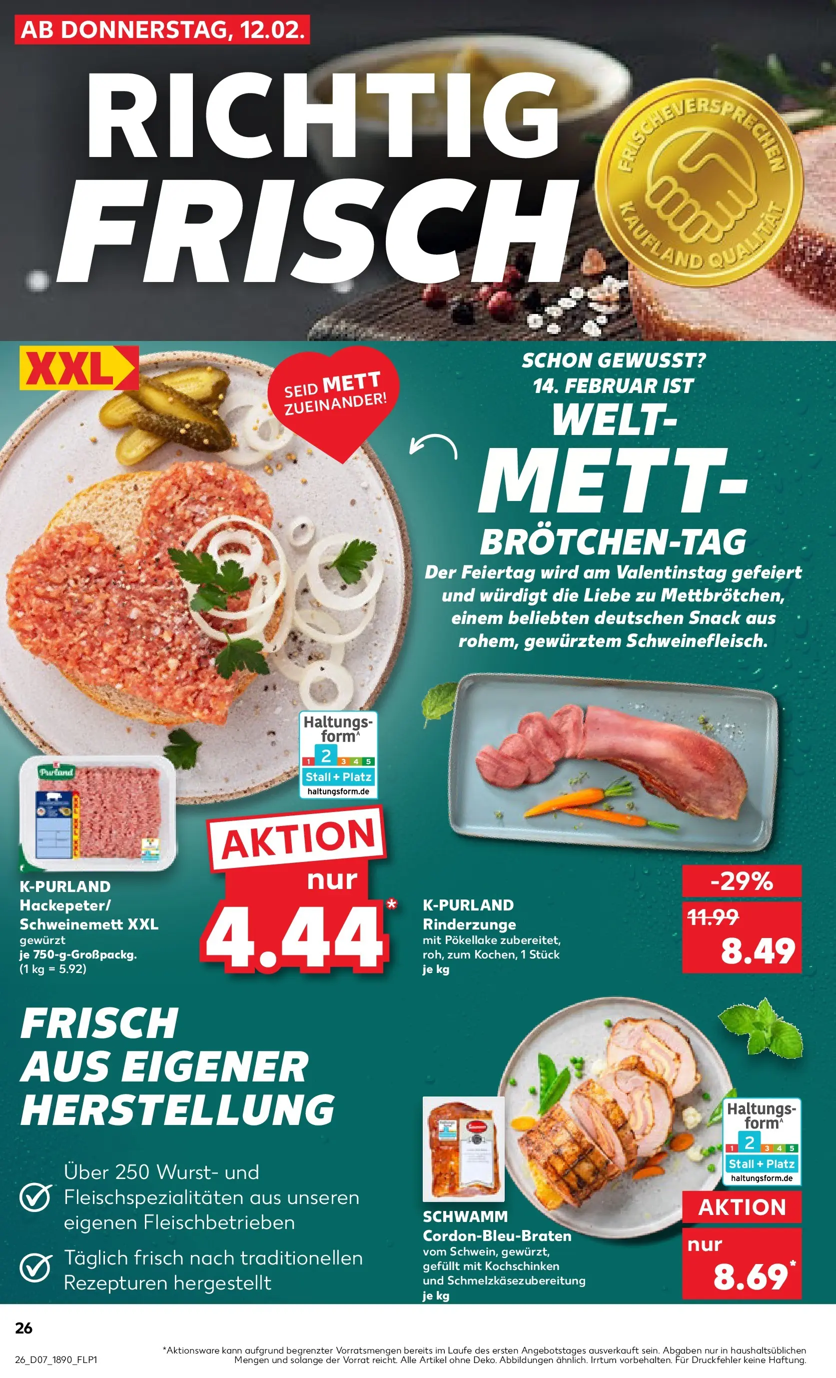Prospekt Kaufland ab 16.02.2026 » Angebote Online zum Blättern | Seite: 26 | Produkte: Wurst