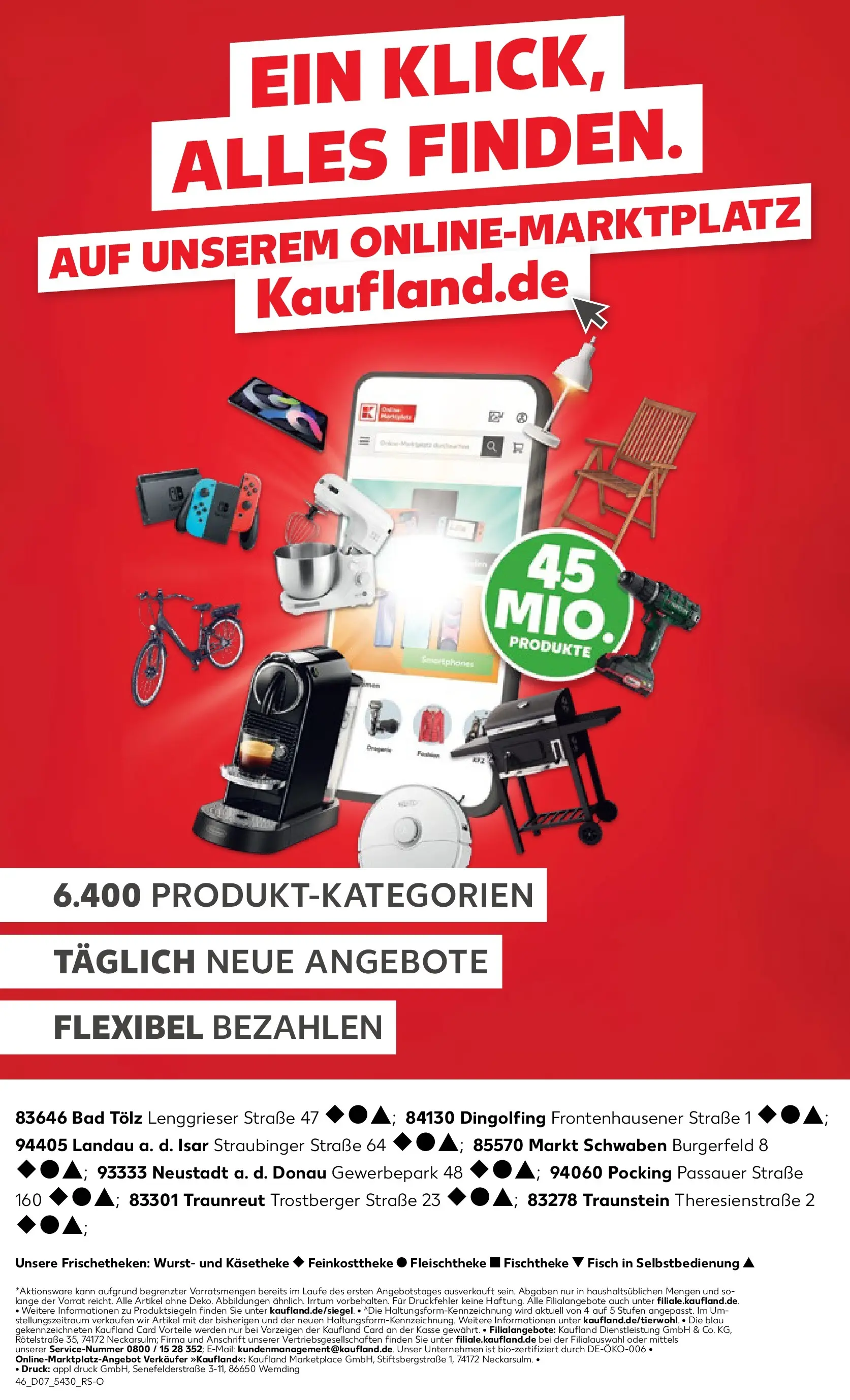 Prospekt Kaufland ab 16.02.2026 » Angebote Online zum Blättern | Seite: 46 | Produkte: Grill, Bad, Lampe, Akkuschrauber