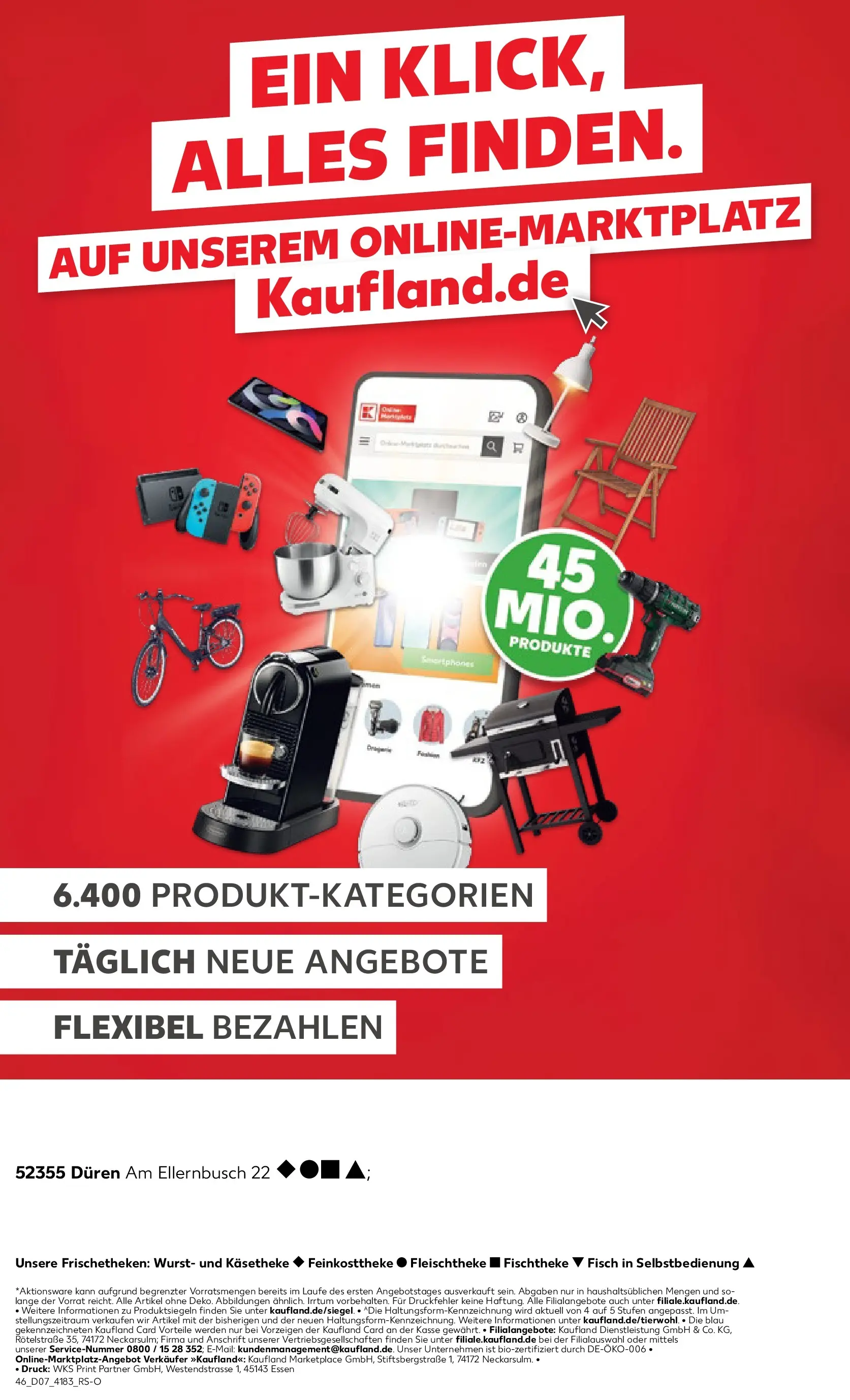 Prospekt Kaufland ab 16.02.2026 » Angebote Online zum Blättern | Seite: 46 | Produkte: Staubsauger, Roboter, Lampe, Wurst