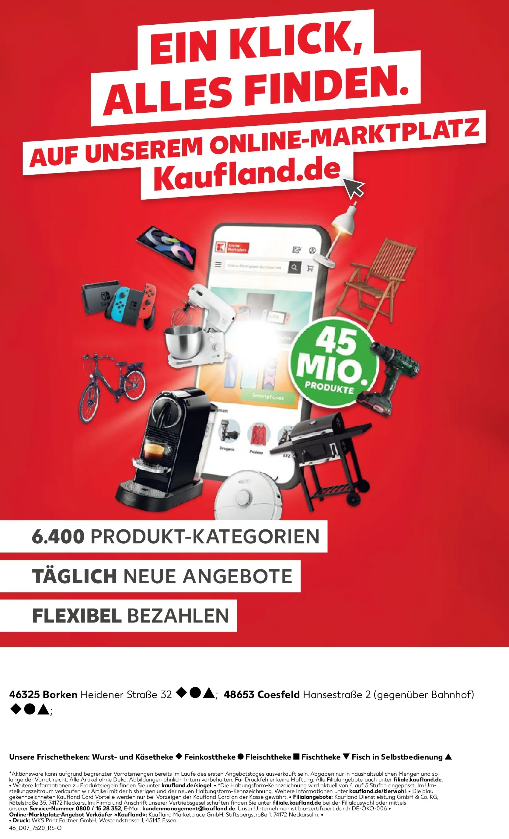 Prospekt Kaufland ab 16.02.2026 » Angebote Online zum Blättern | Seite: 46 | Produkte: Grill, Lampe, Wurst, Smartphone