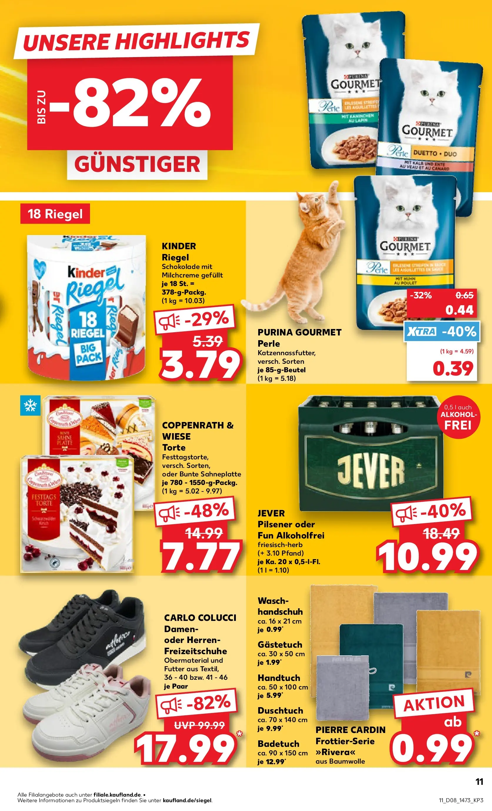 Prospekt Kaufland ab 18.02.2026 » Angebote und Werbung Online | Seite: 19 | Produkte: Kinder riegel, Jever, Sahne, Ente Prospekt Kaufland ab 18.02.2026 » Angebote Online zum Blättern | Seite: 19 | Produkte: Kinder riegel, Jever, Sahne, Ente