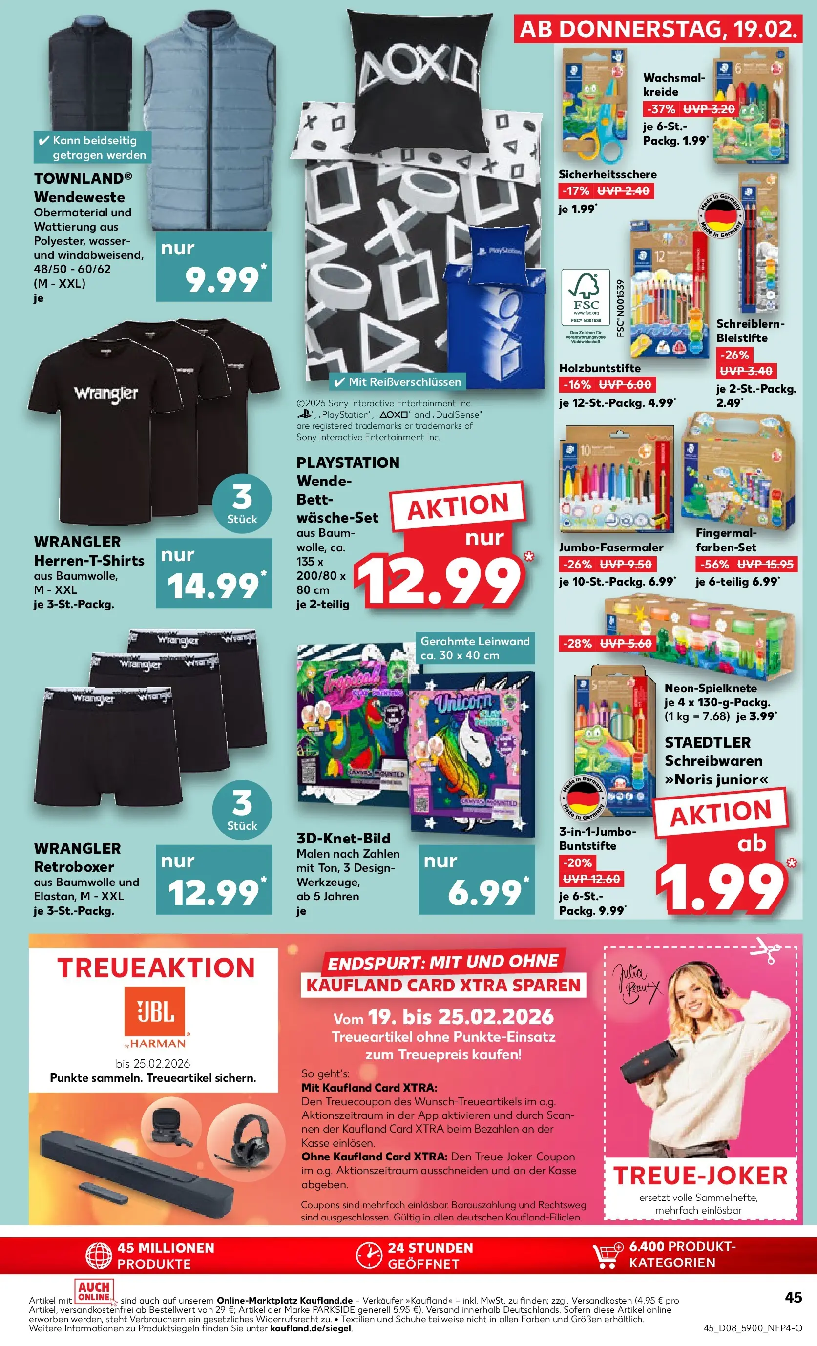 Prospekt Kaufland ab 18.02.2026 » Angebote Online zum Blättern | Seite: 53 | Produkte: Playstation, Sony, Bett, Wasser