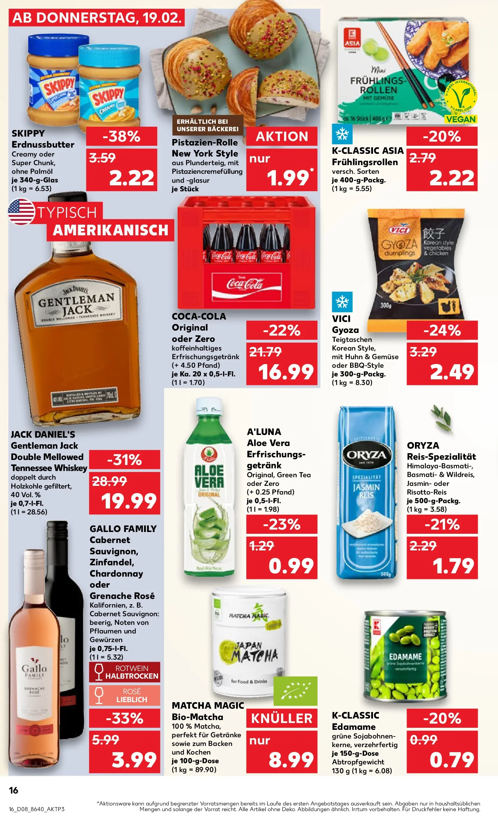 Prospekt Kaufland ab 18.02.2026 » Angebote Online zum Blättern | Seite: 24 | Produkte: Bäckerei, Pflaumen, Coca cola, Whiskey