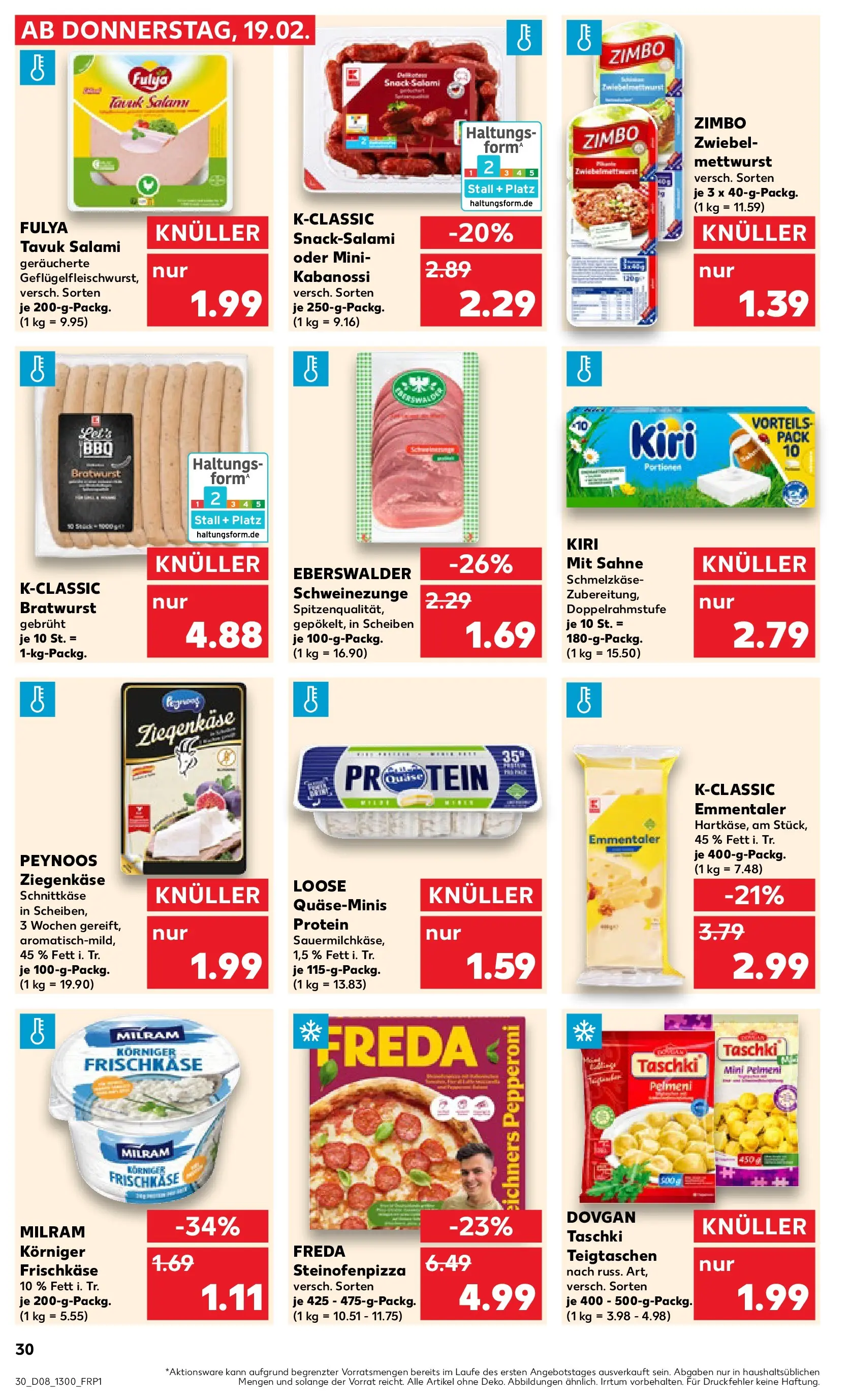 Prospekt Kaufland ab 19.02.2026 » Angebote Online zum Blättern | Seite: 38 | Produkte: Quark, Bratwurst, Milram, Frischkase