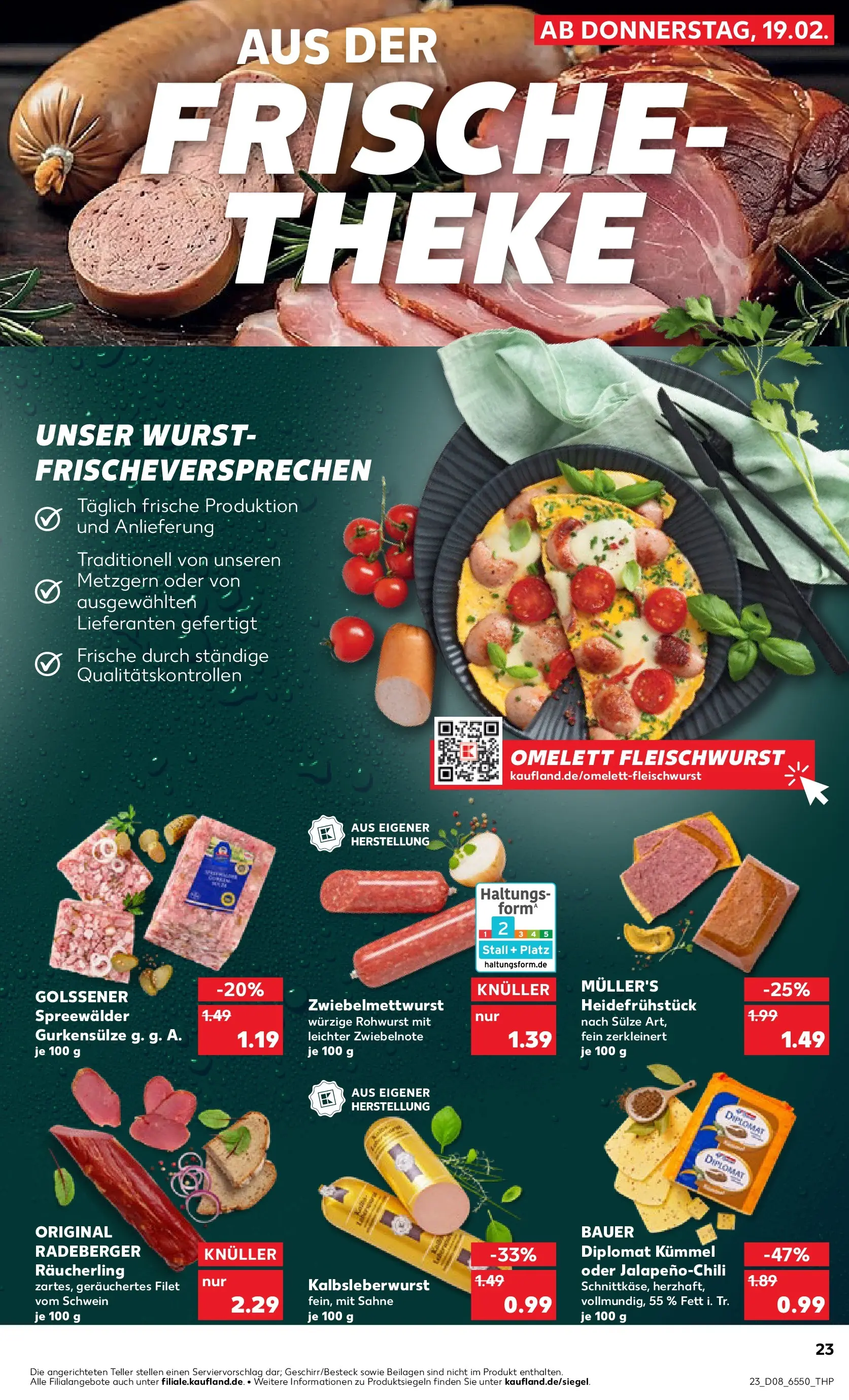 Prospekt Kaufland ab 18.02.2026 » Angebote Online zum Blättern | Seite: 31 | Produkte: Theke, Wurst, Sahne