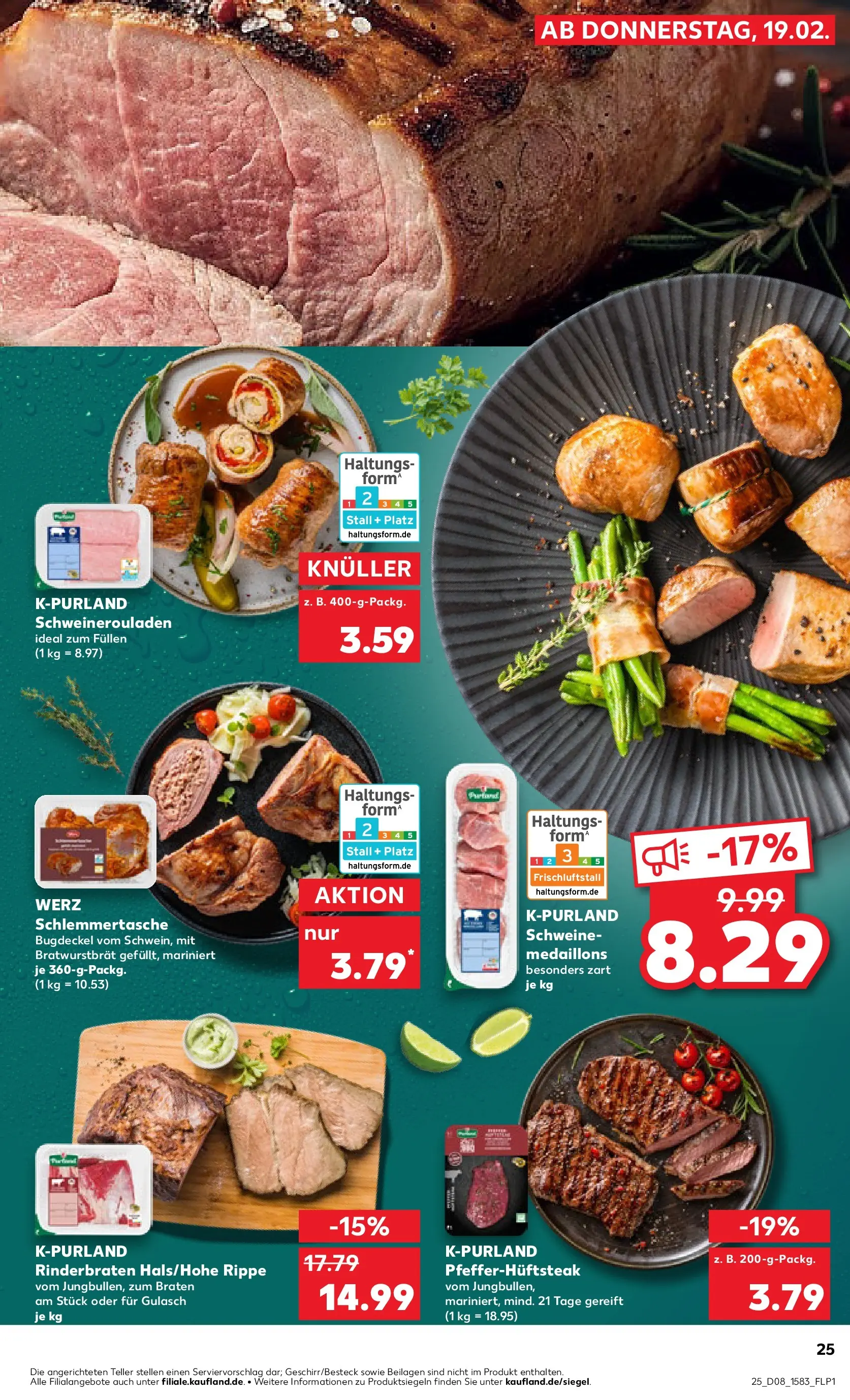 Prospekt Kaufland ab 18.02.2026 » Angebote Online zum Blättern | Seite: 33 | Produkte: Rinderbraten, Gulasch