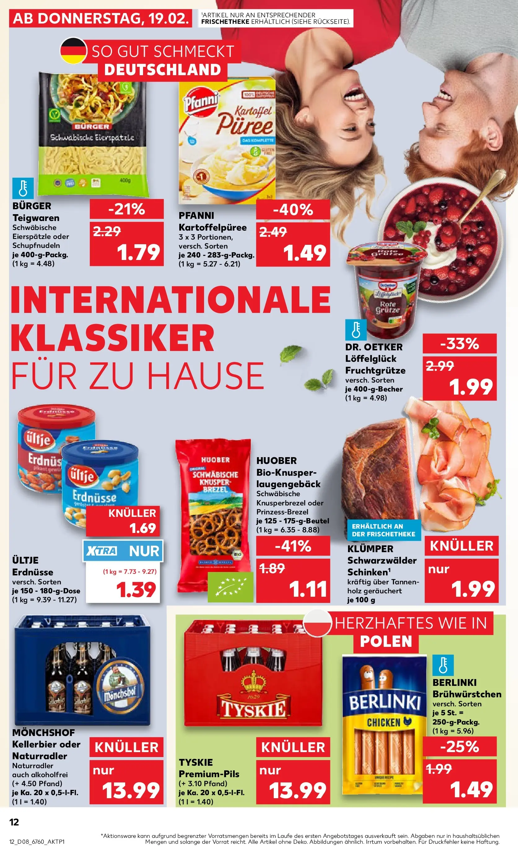 Prospekt Kaufland ab 18.02.2026 » Angebote und Werbung Online | Seite: 28 | Produkte: Monchshof, Ultje erdnusse, Erdnüsse, Tyskie Prospekt Kaufland ab 18.02.2026 » Angebote Online zum Blättern | Seite: 28 | Produkte: Monchshof, Ultje erdnusse, Erdnüsse, Tyskie