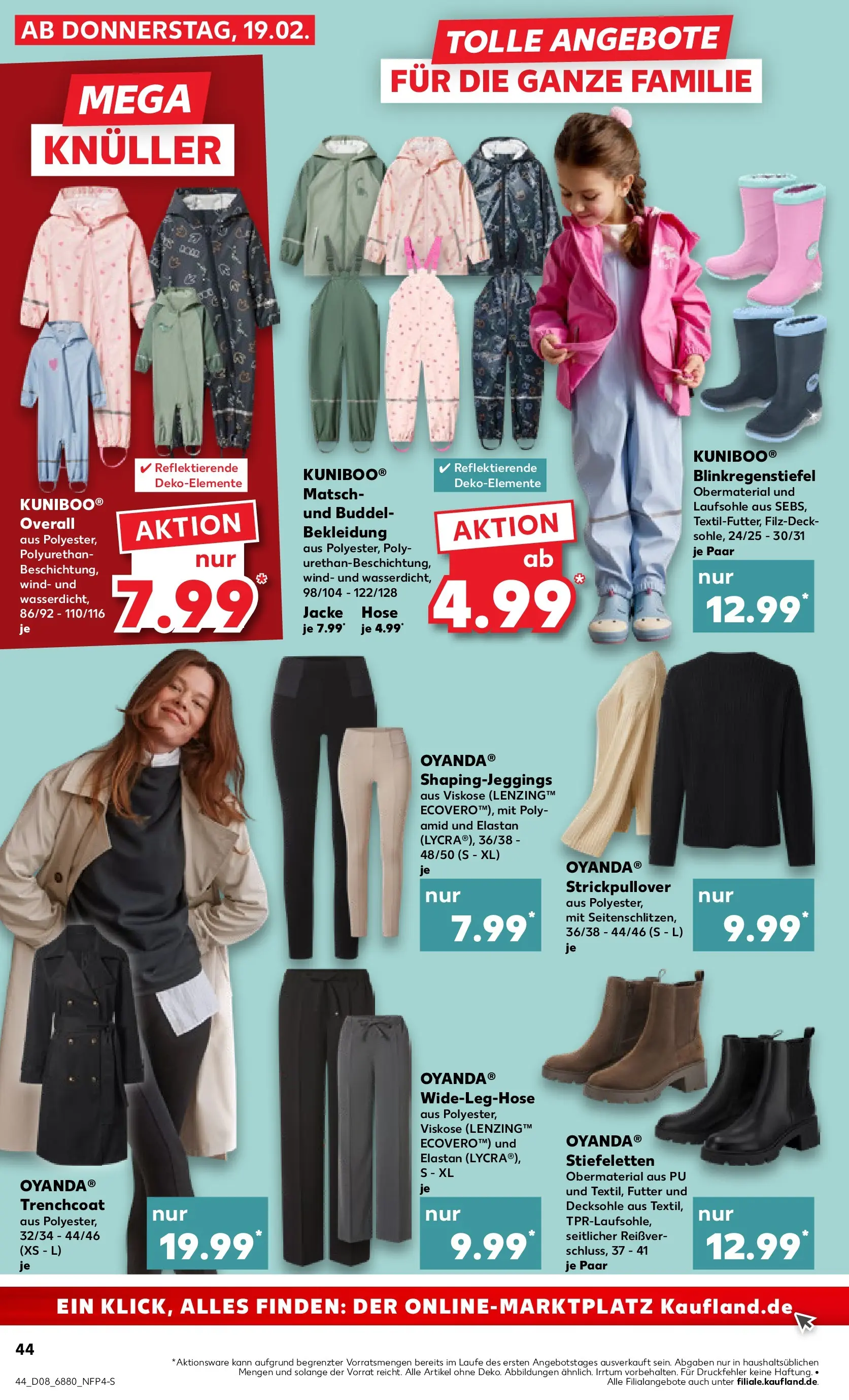 Prospekt Kaufland ab 18.02.2026 » Angebote Online zum Blättern | Seite: 60 | Produkte: Trenchcoat, Bekleidung, Jacke, Overall