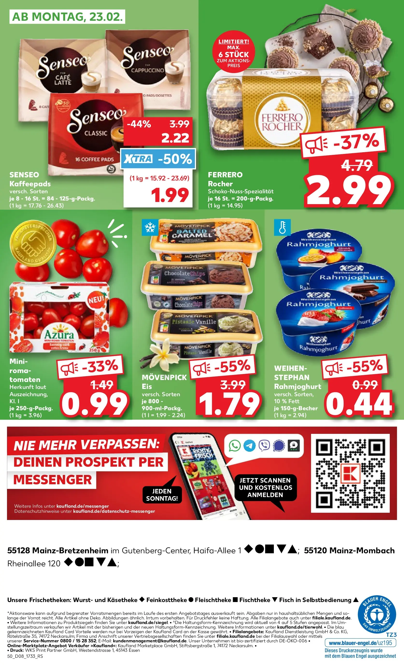 Prospekt Kaufland ab 19.02.2026 » Angebote Online zum Blättern | Seite: 58 | Produkte: Senseo, Tomaten, Senseo kaffeepads, Chips