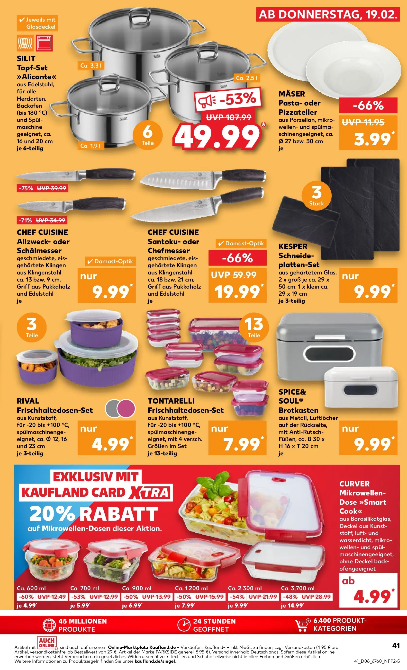 Prospekt Kaufland ab 18.02.2026 » Angebote und Werbung Online | Seite: 57 | Produkte: Box, Backofen, Pasta, Eis Prospekt Kaufland ab 18.02.2026 » Angebote Online zum Blättern | Seite: 57 | Produkte: Box, Backofen, Pasta, Eis