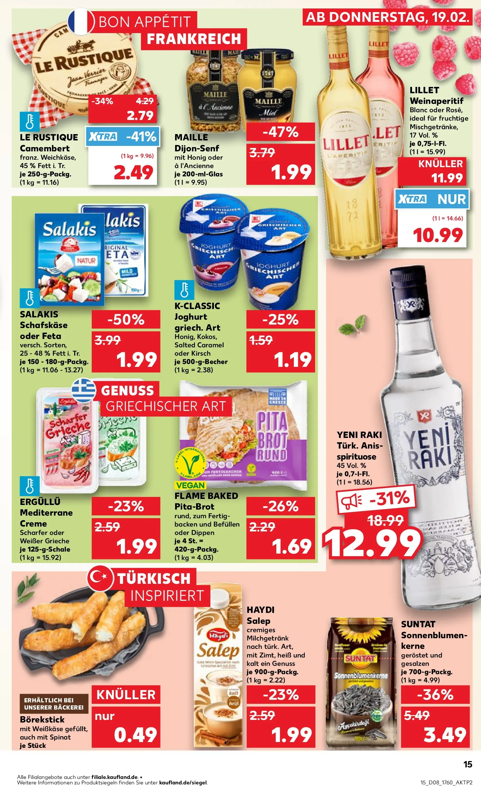 Prospekt Kaufland ab 18.02.2026 » Angebote und Werbung Online | Seite: 23 | Produkte: Bäckerei, Feta, Salakis, Brot Prospekt Kaufland ab 18.02.2026 » Angebote Online zum Blättern | Seite: 23 | Produkte: Bäckerei, Feta, Salakis, Brot