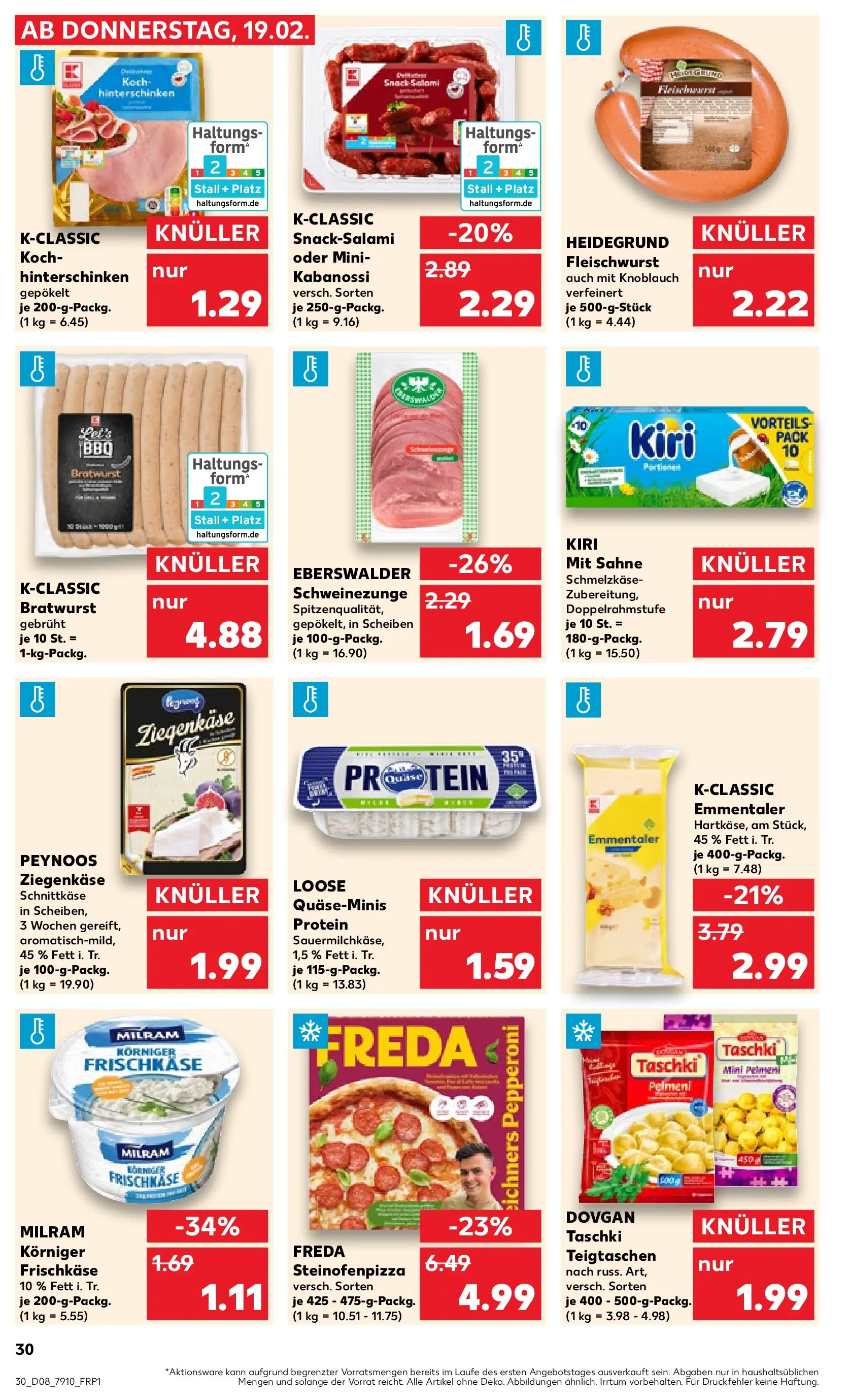 Prospekt Kaufland ab 18.02.2026 » Angebote Online zum Blättern | Seite: 38 | Produkte: Milram, Knoblauch, Pizza, Frischkase
