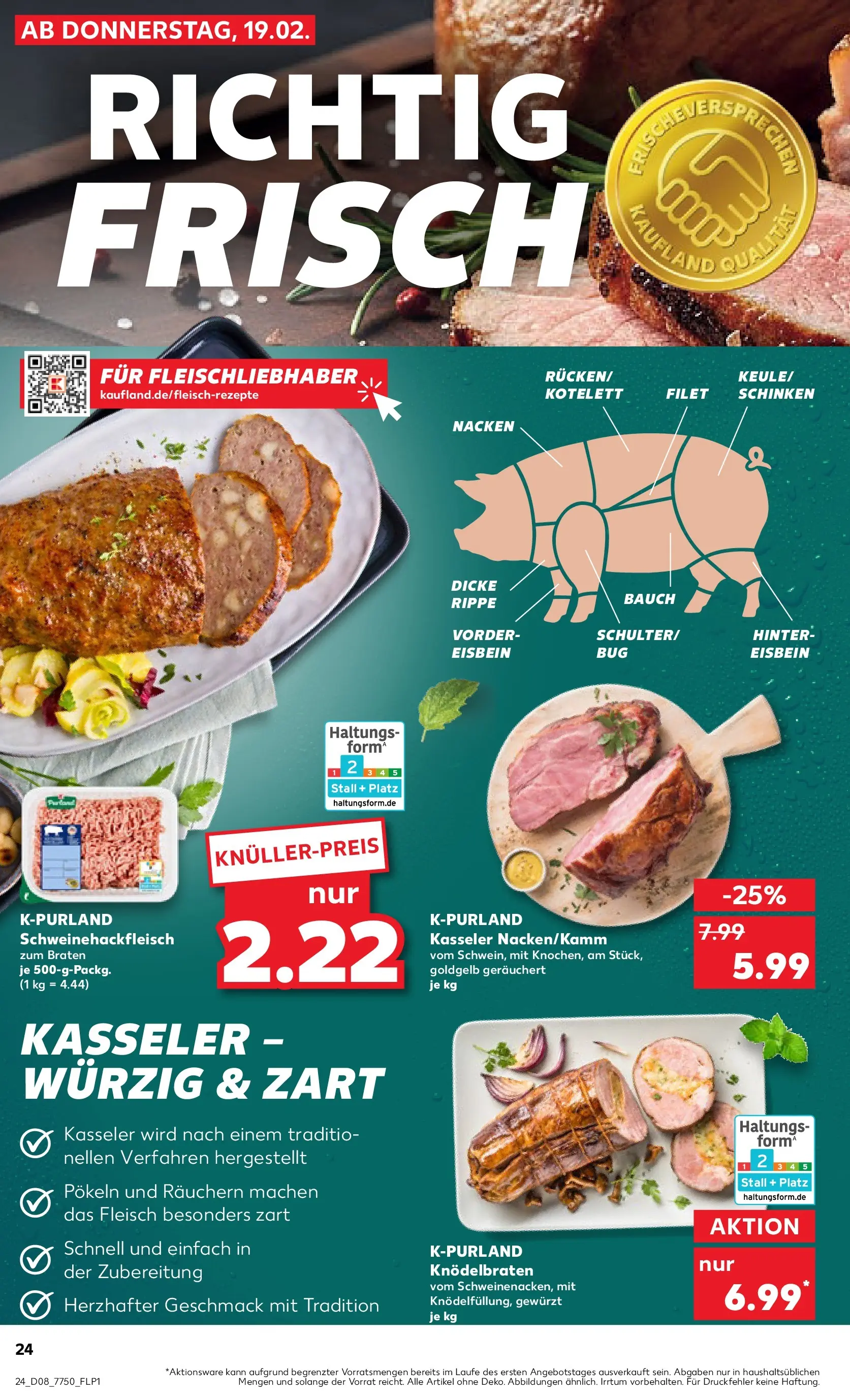 Prospekt Kaufland ab 18.02.2026 » Angebote Online zum Blättern | Seite: 32 | Produkte: Schinken, Fleisch