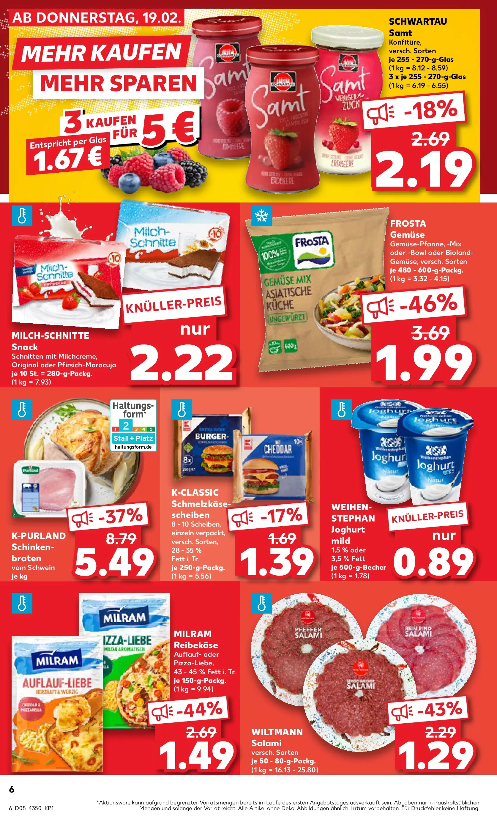 Prospekt Kaufland ab 18.02.2026 » Angebote Online zum Blättern | Seite: 14 | Produkte: Küche, Burger, Salami, Schinken