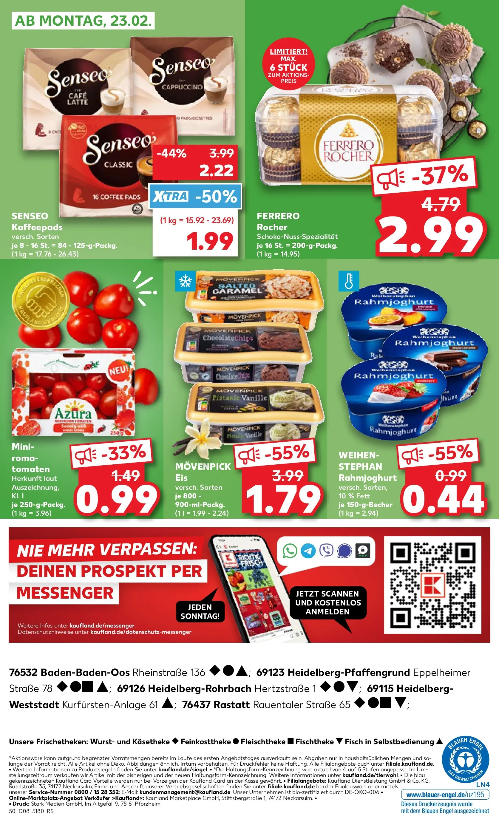 Prospekt Kaufland ab 19.02.2026 » Angebote Online zum Blättern | Seite: 58 | Produkte: Senseo, Kaffeepads, Ferrero rocher, Wurst