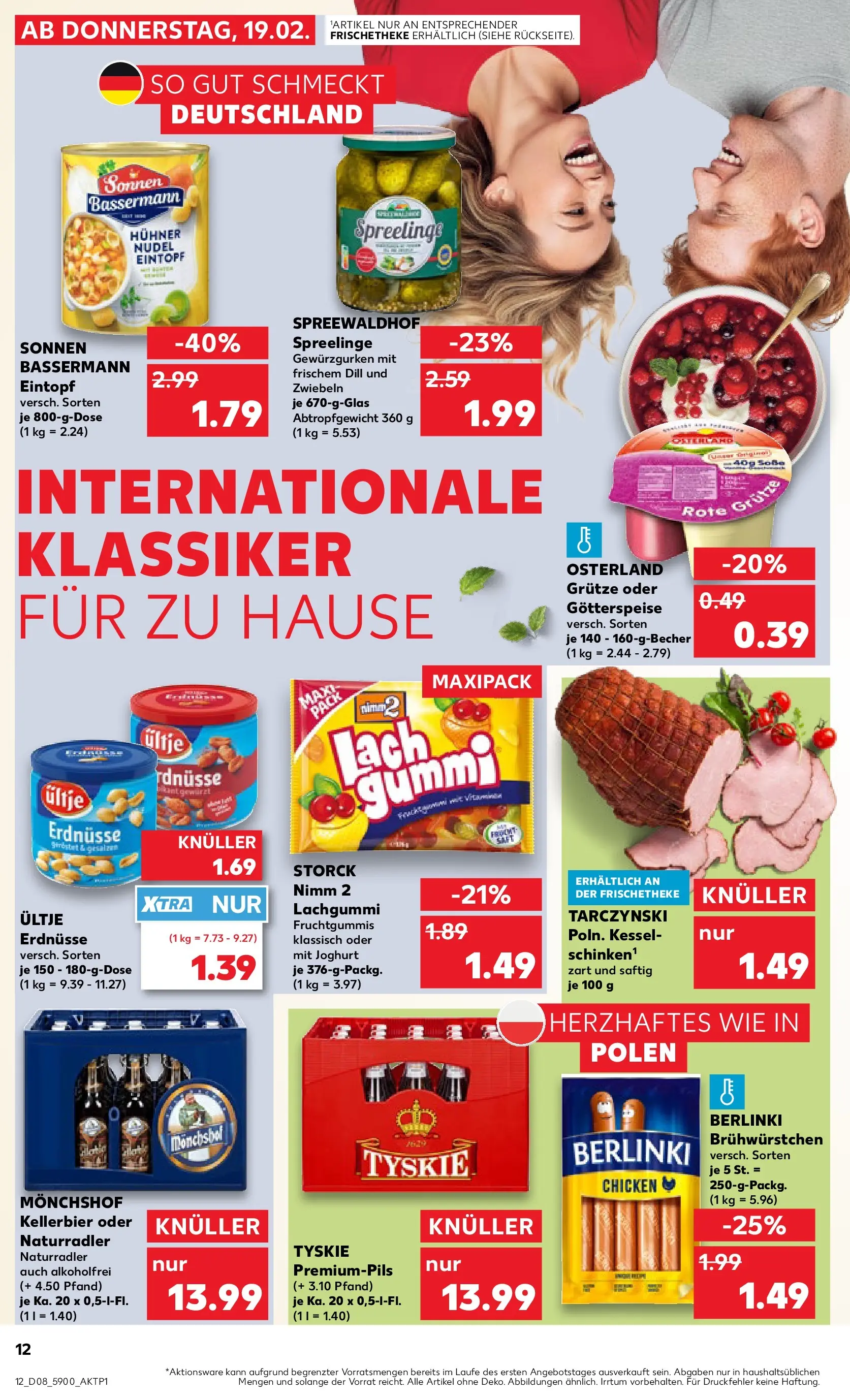 Prospekt Kaufland ab 18.02.2026 » Angebote Online zum Blättern | Seite: 20 | Produkte: Monchshof, Ultje erdnusse, Erdnüsse, Theke