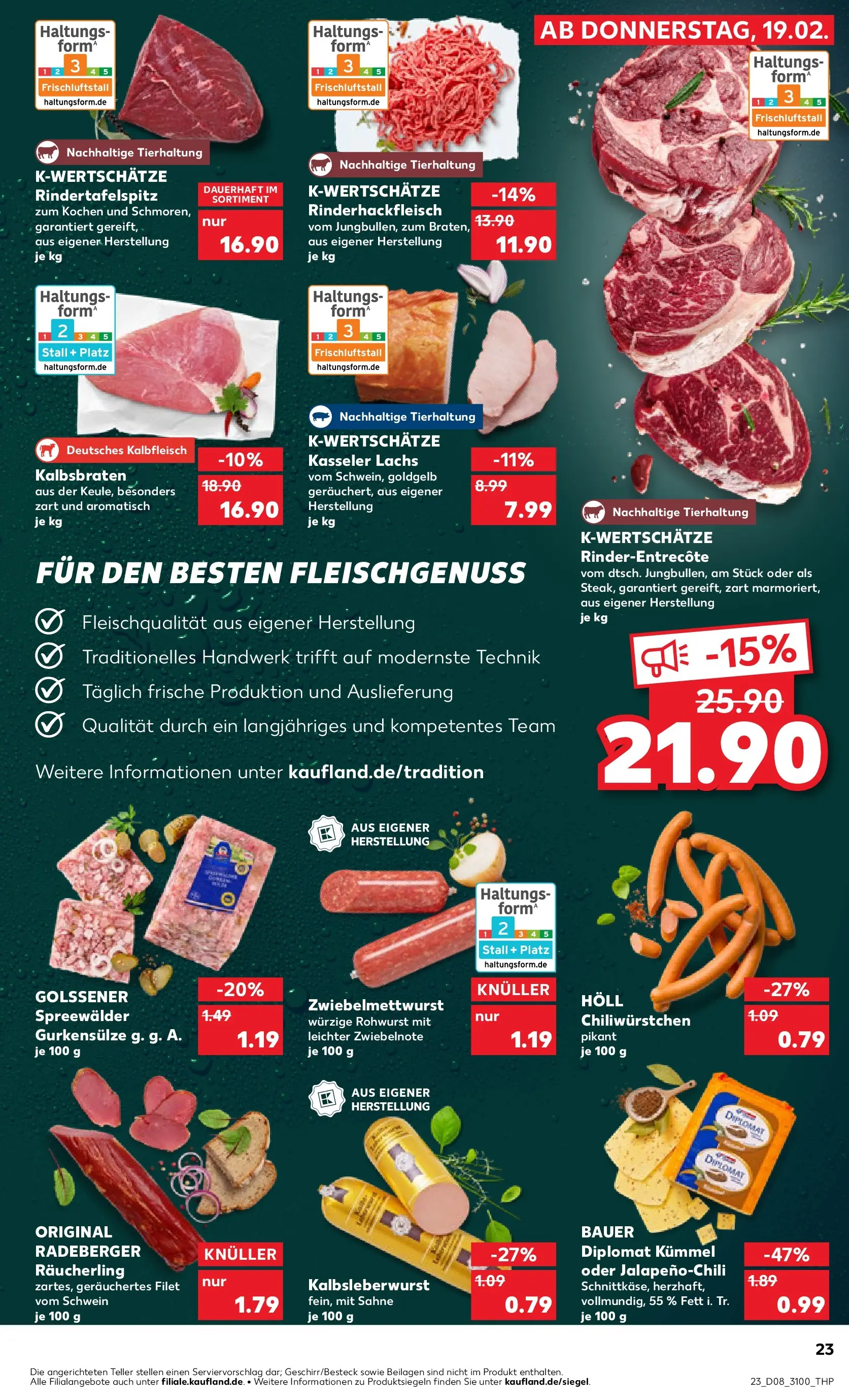 Prospekt Kaufland ab 19.02.2026 » Angebote und Werbung Online | Seite: 31 | Produkte: Lachs, Sahne Prospekt Kaufland ab 19.02.2026 » Angebote Online zum Blättern | Seite: 31 | Produkte: Lachs, Sahne