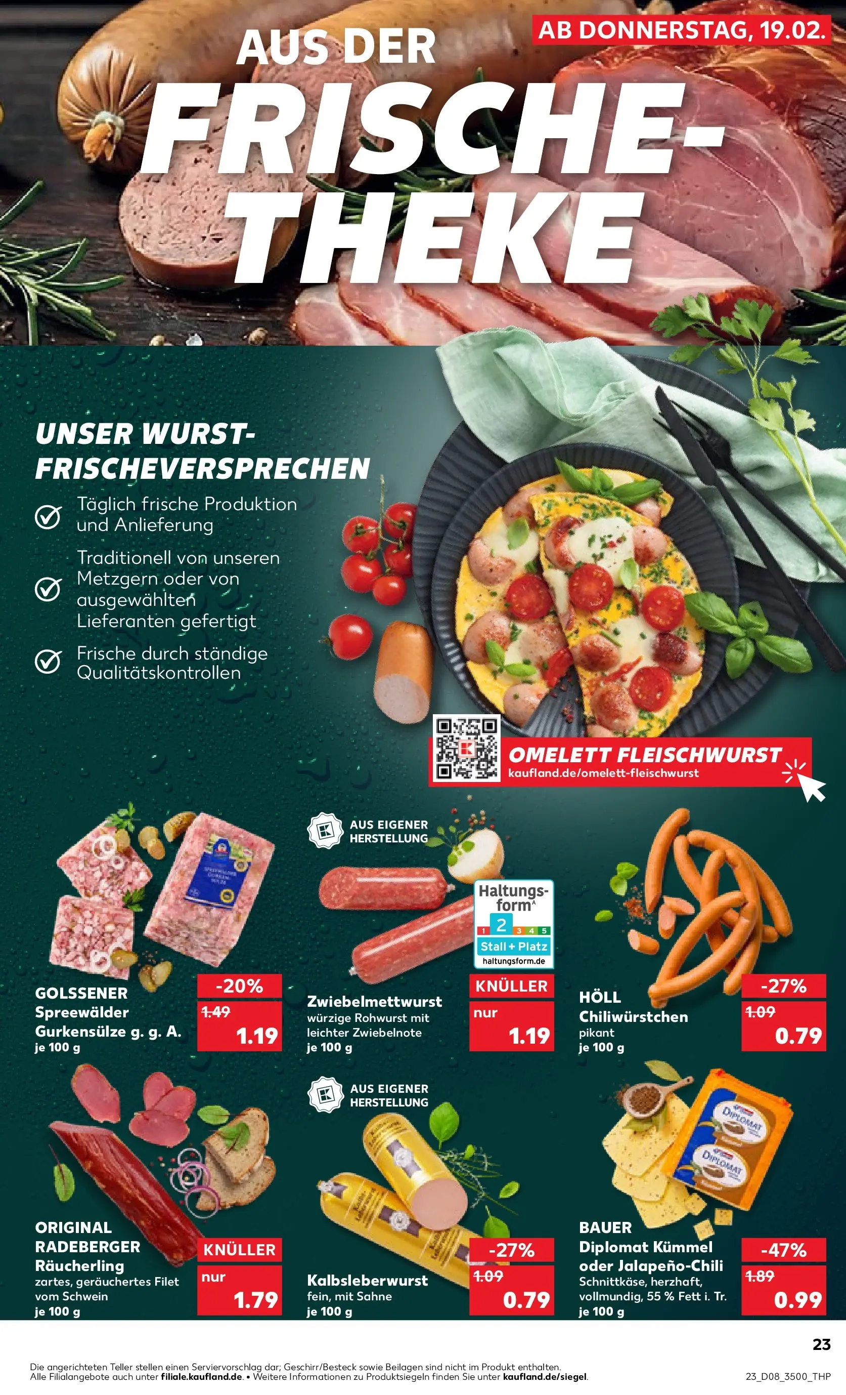 Prospekt Kaufland ab 18.02.2026 » Angebote und Werbung Online | Seite: 31 | Produkte: Theke, Wurst, Sahne Prospekt Kaufland ab 18.02.2026 » Angebote Online zum Blättern | Seite: 31 | Produkte: Theke, Wurst, Sahne